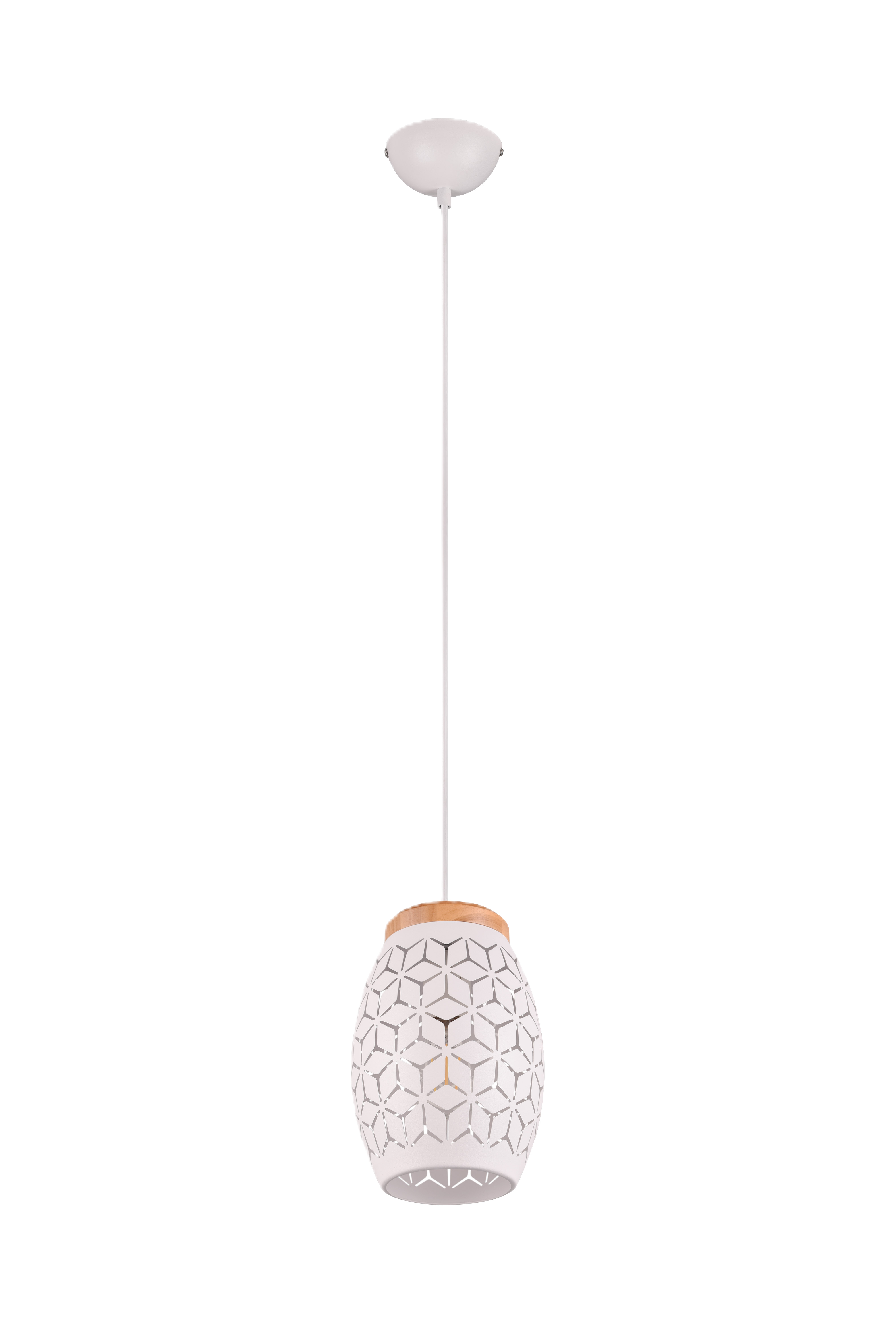 Lampa wisząca Bidar E27 biała Trio Lighting Inter