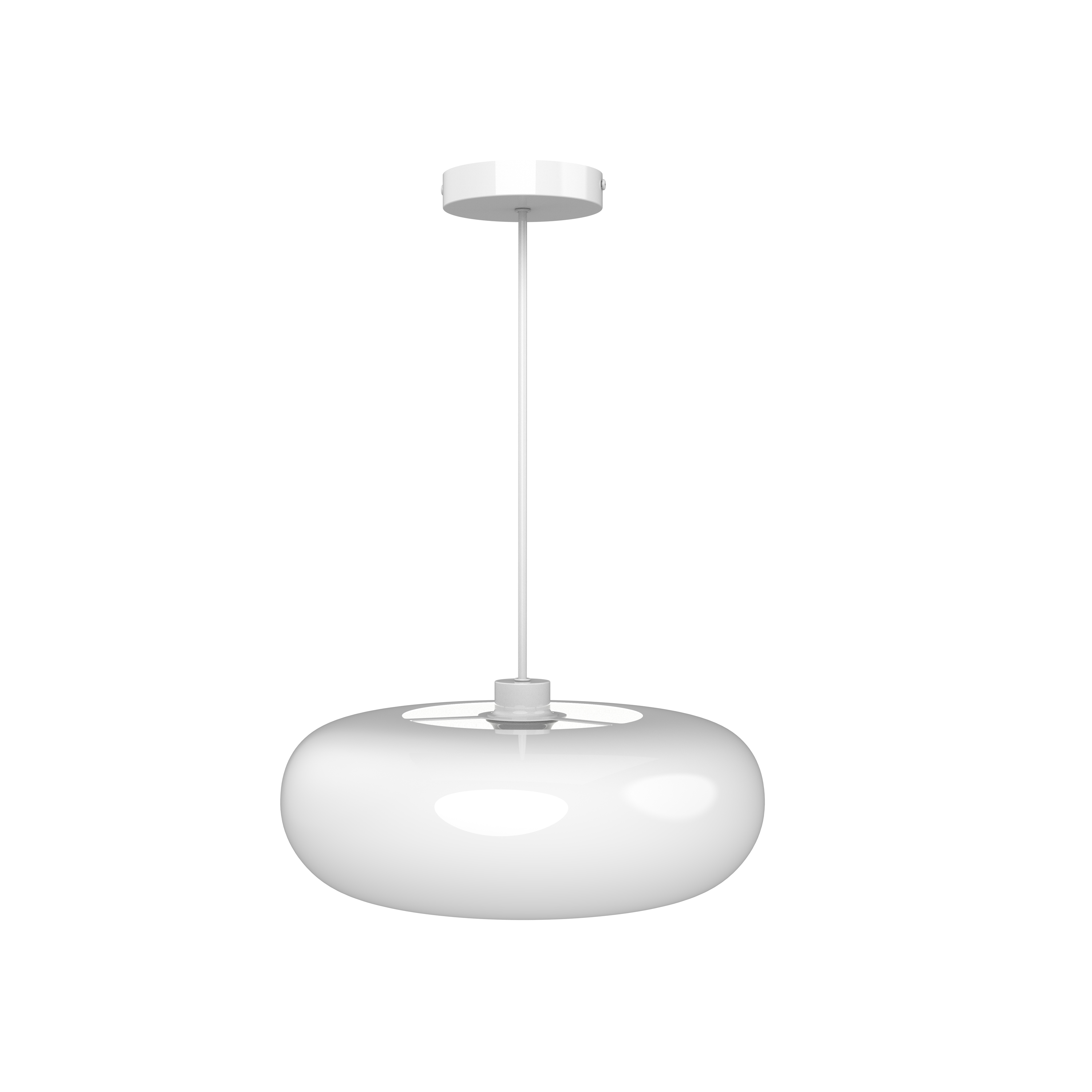 Lampa wisząca Bola E27 szer. 38 cm biała Inspire