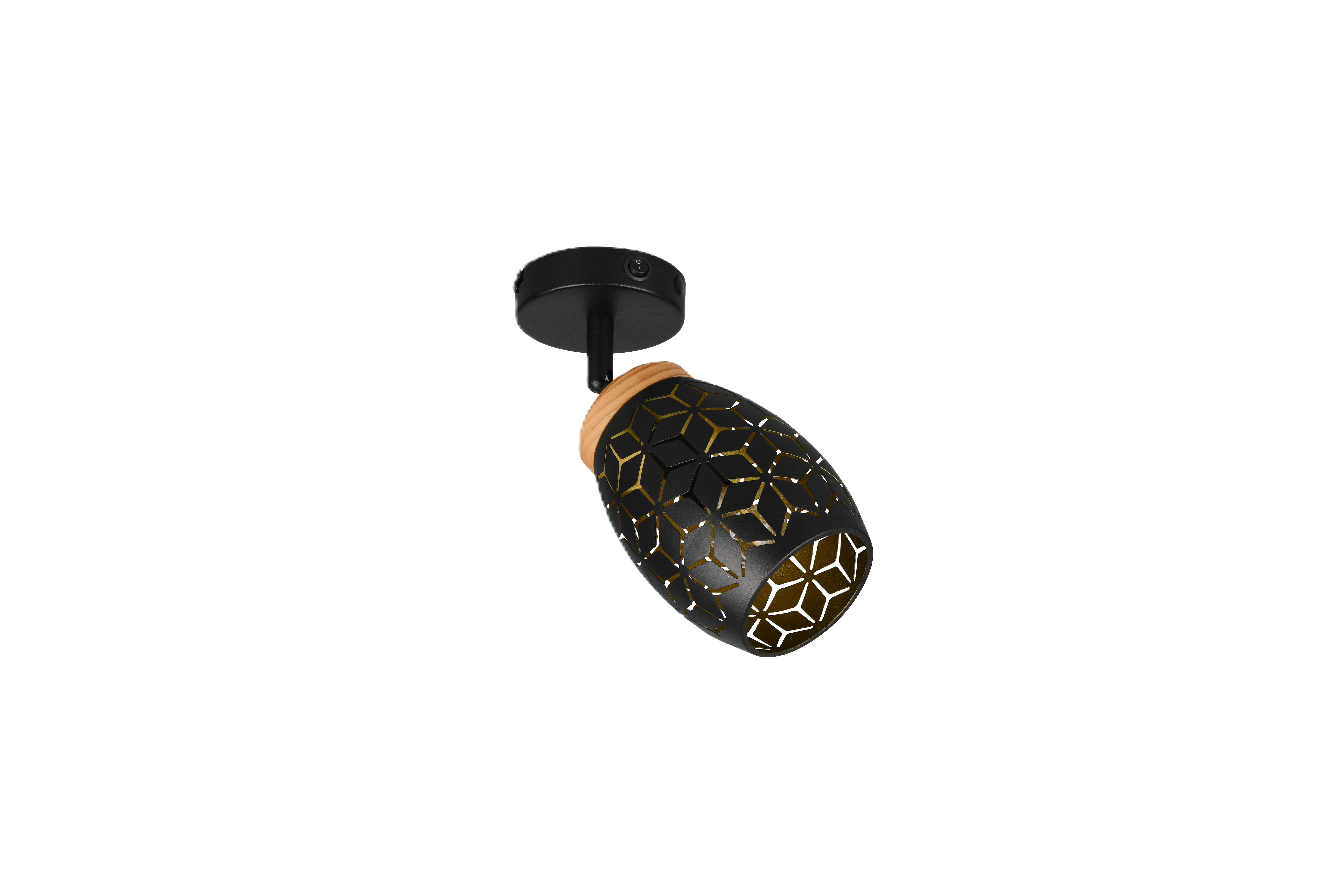 Reflektorek Bidar E14 10 W czarno-złoty Trio Lighting Inter
