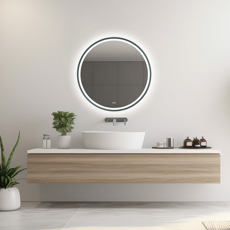 Lustro LED okrągłe Orion Graphite 60 cm Venti