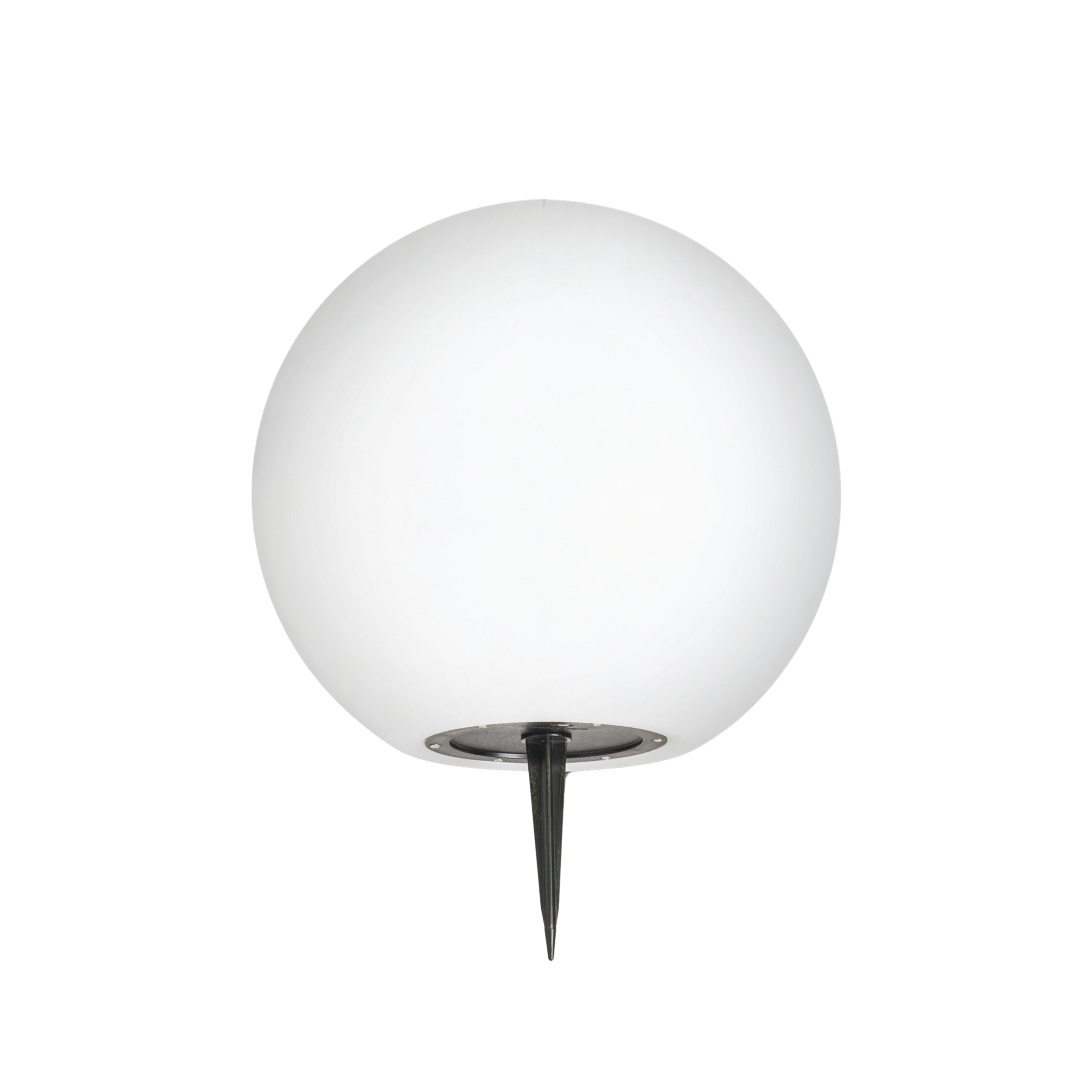 Lampa zewnętrzna solarna kula Mytor 25 lm RGBW 30 cm biała IP65
