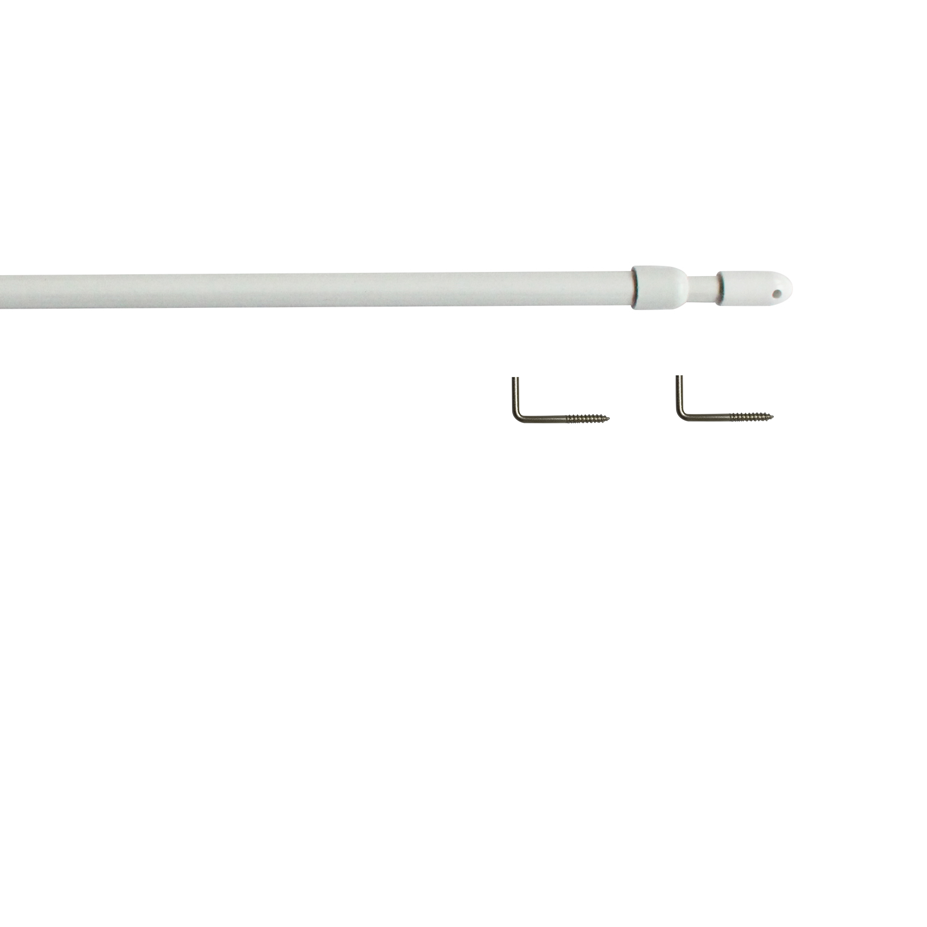 Karnisz mini do zazdrostek Trilo 80-110 cm biały Inspire