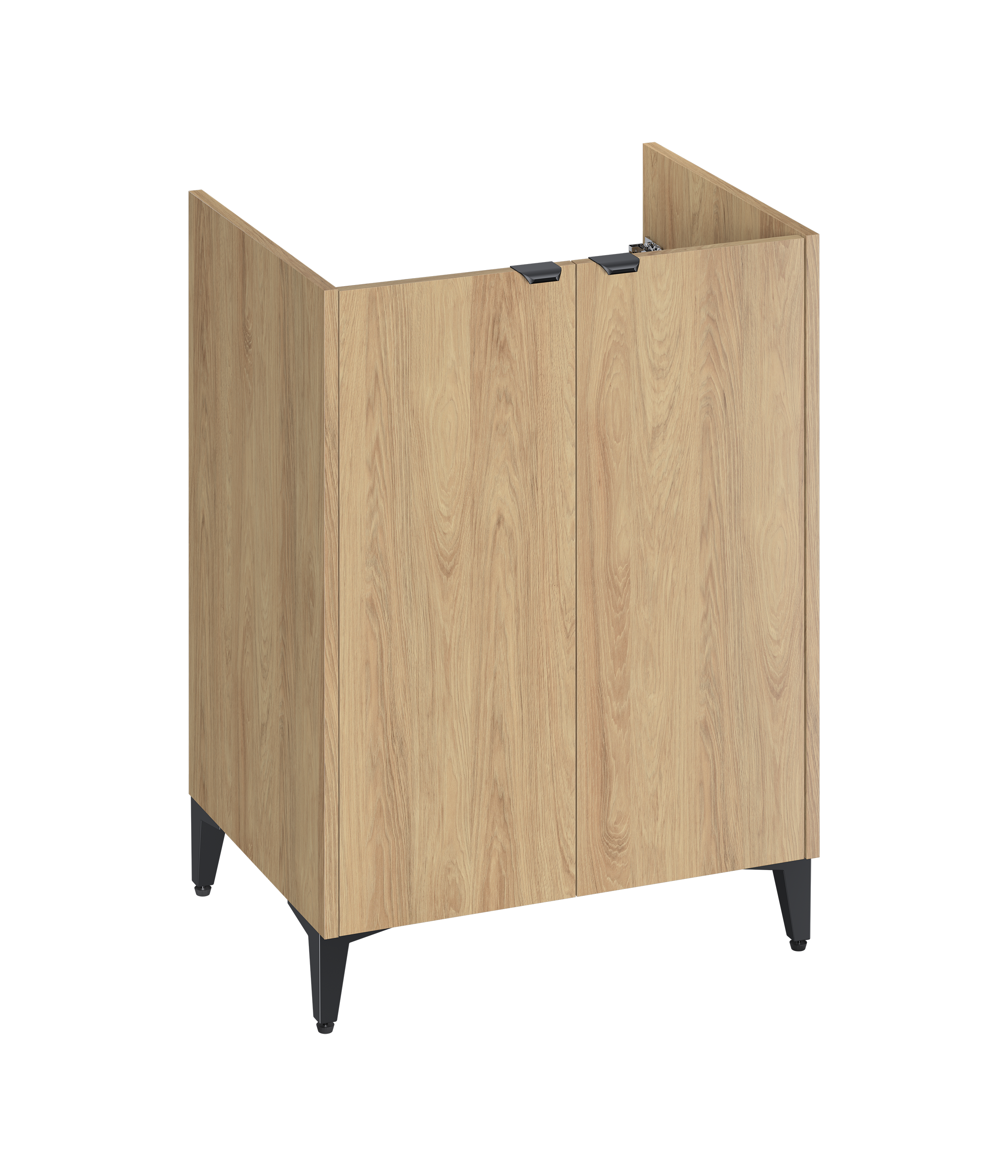 Szafka łazienkowa pod umywalkę Ovida 60 cm 2 drzwi dąb Cersanit