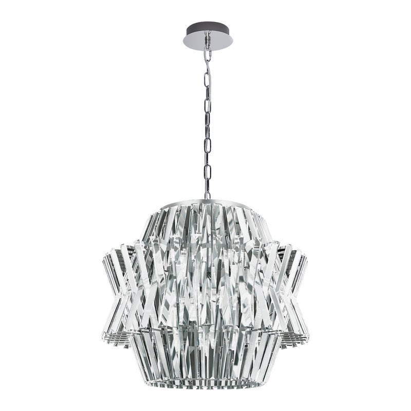 Żyrandol Crown 12xE14 10W chrom Milagro