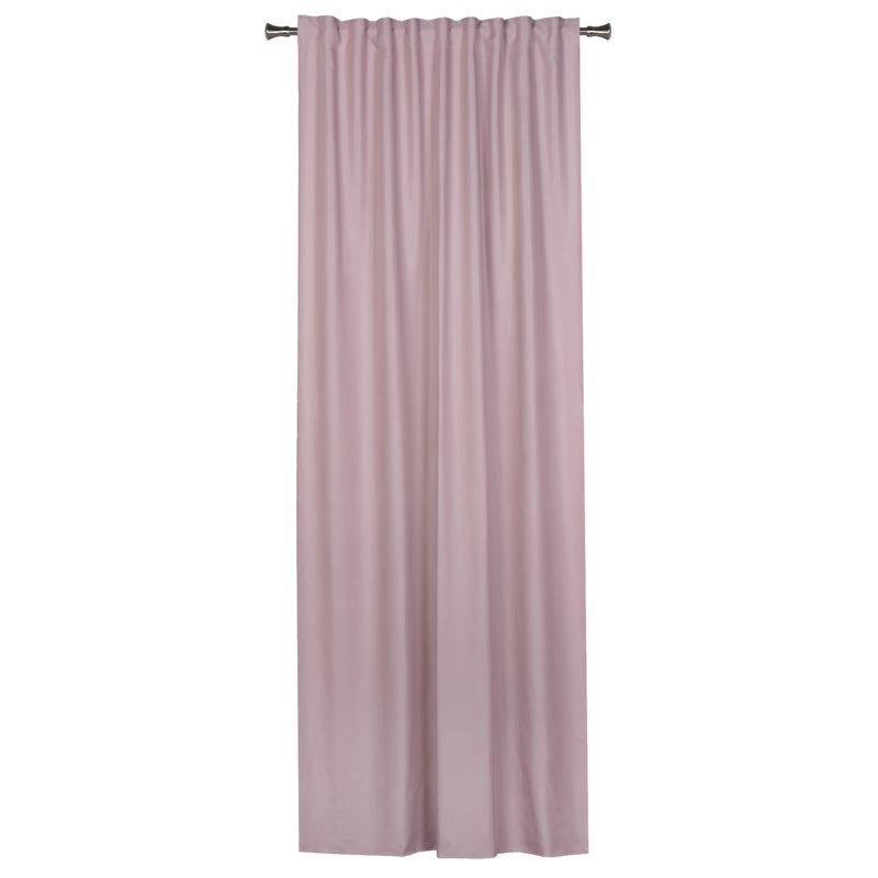 Zasłona Glow Chic różowa 140 x 270 cm na taśmie