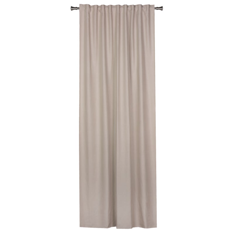Zasłona Glow Chic beżowa 140 x 270 cm na taśmie
