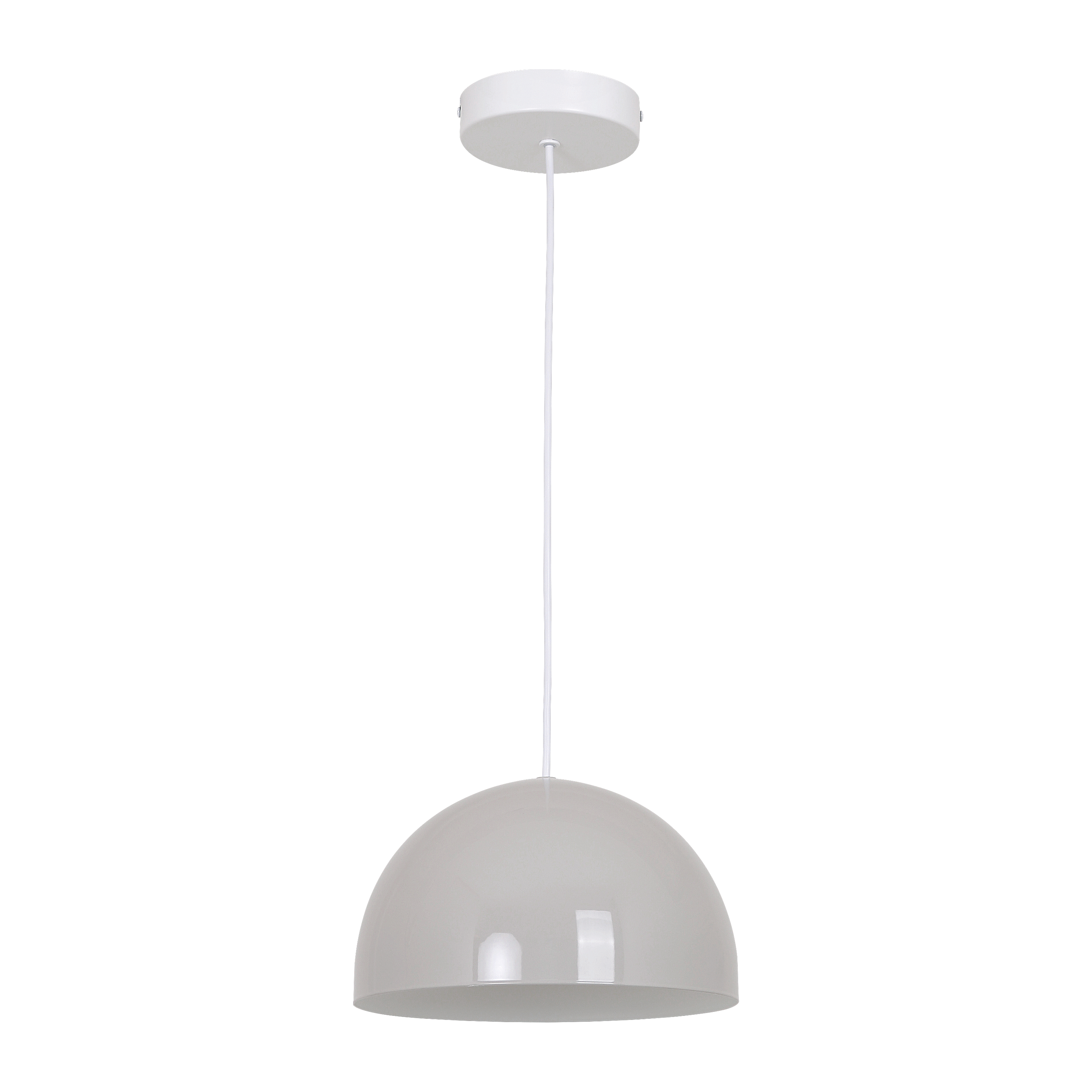 Lampa wisząca Martha E27 szer. 25 cm beżowa Inspire