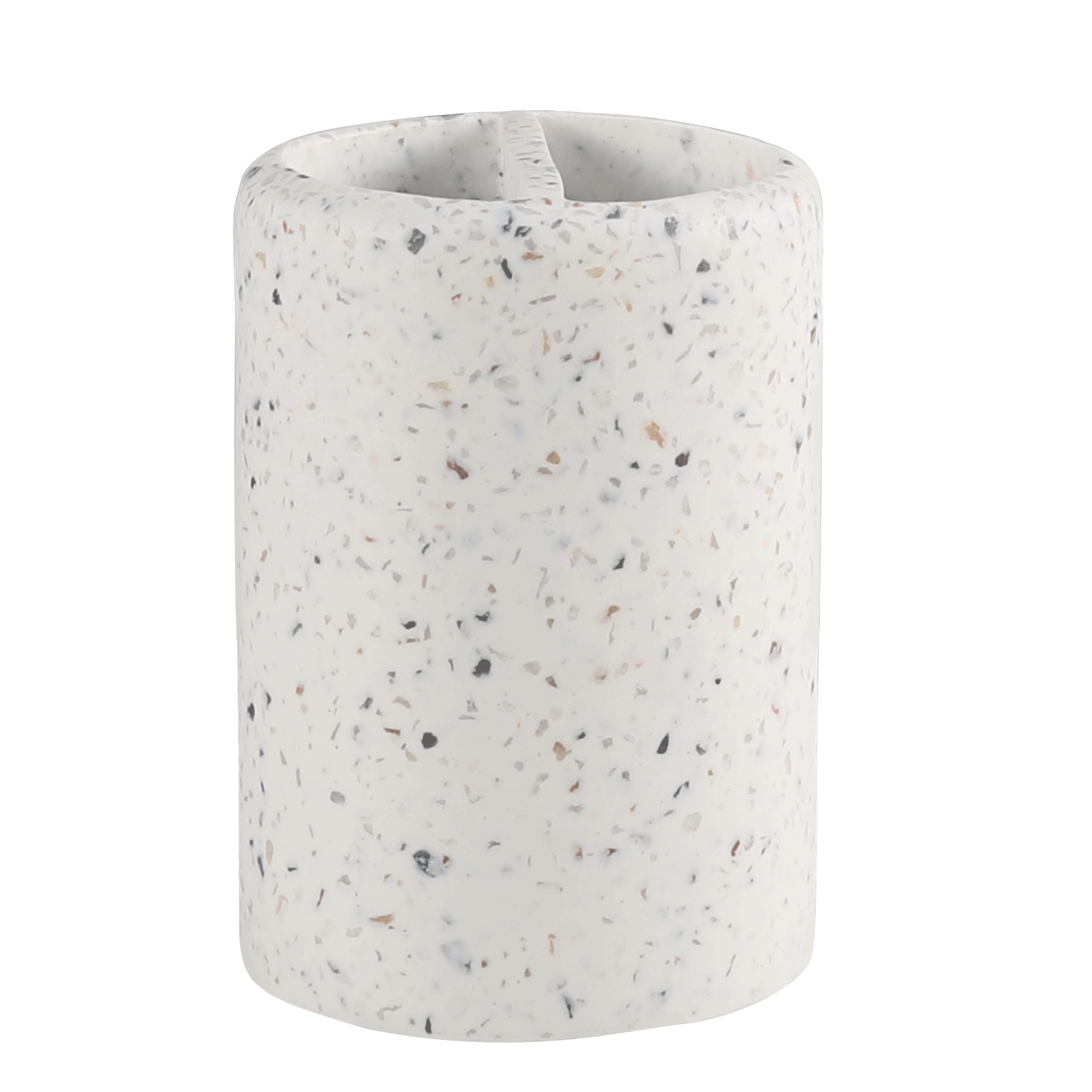Kubek na szczoteczki do zębów Terrazzo efekt kamienia Sensea