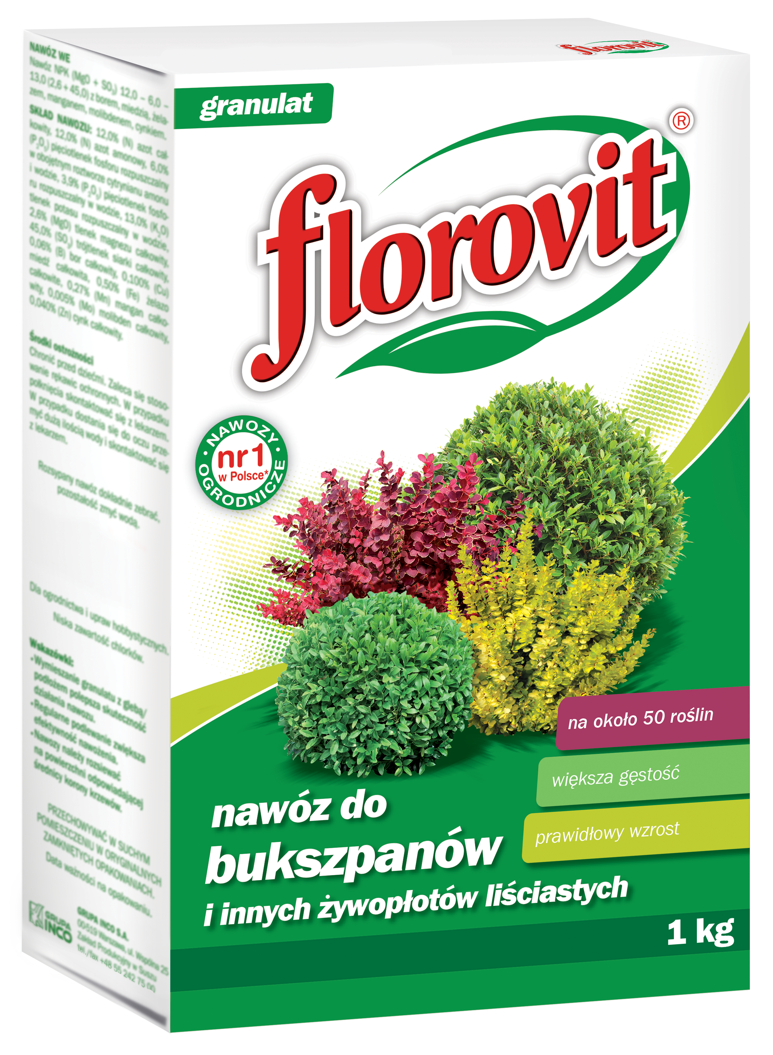 Nawóz do bukszpanów 1kg Florovit