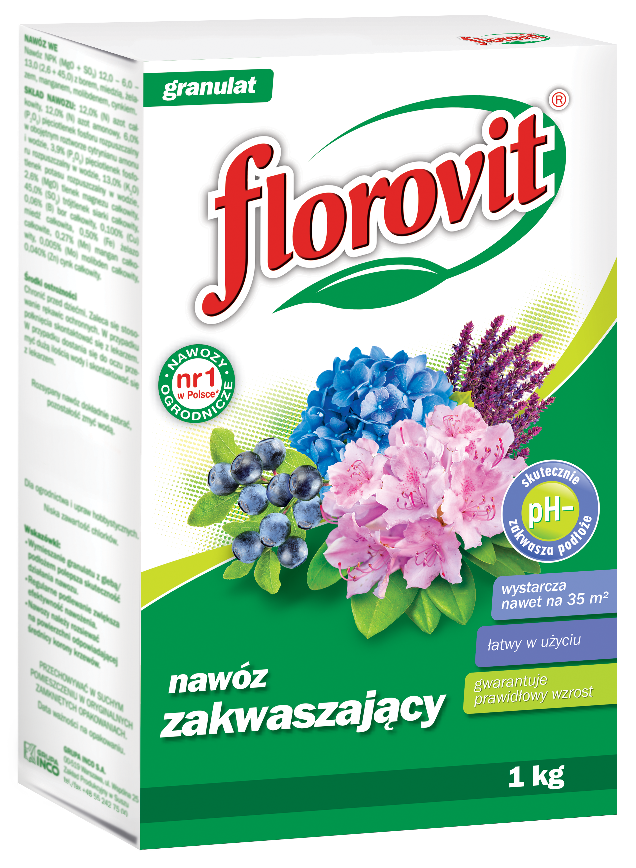Nawóz zakwaszający 1kg Florovit