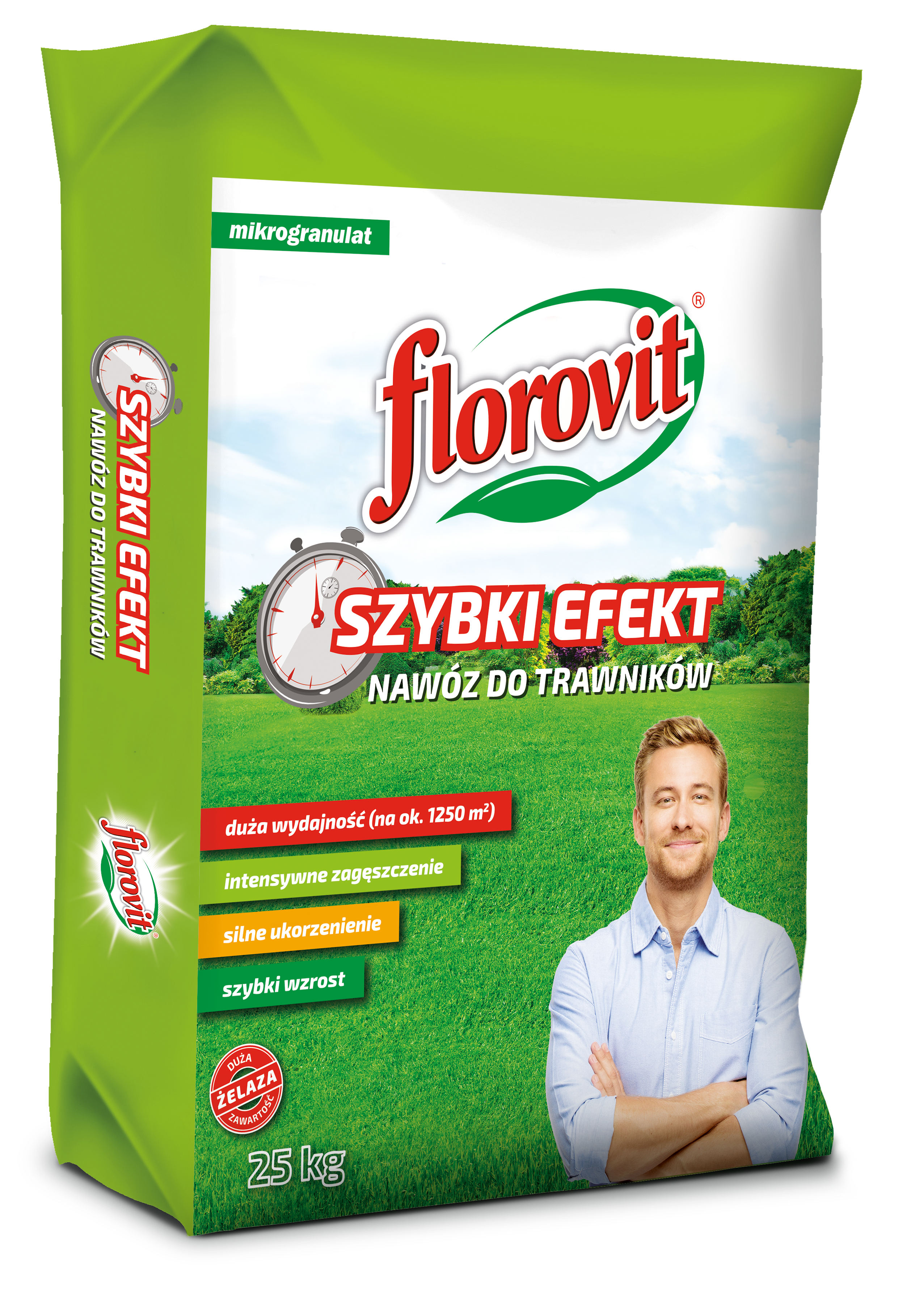 Nawóz do trawnika Szybki efekt 25kg Florovit