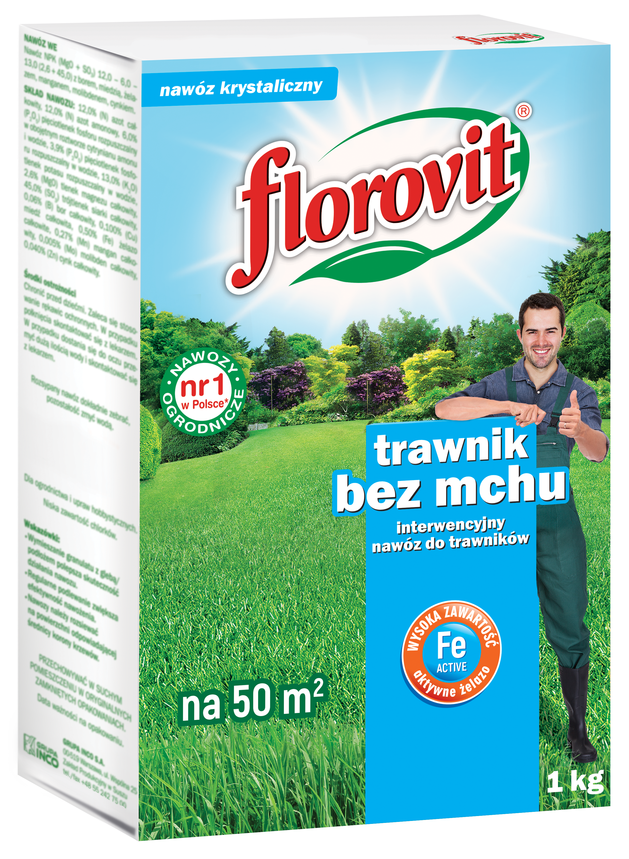 Nawóz do trawnika interwencyjny Antymech 1kg Florovit