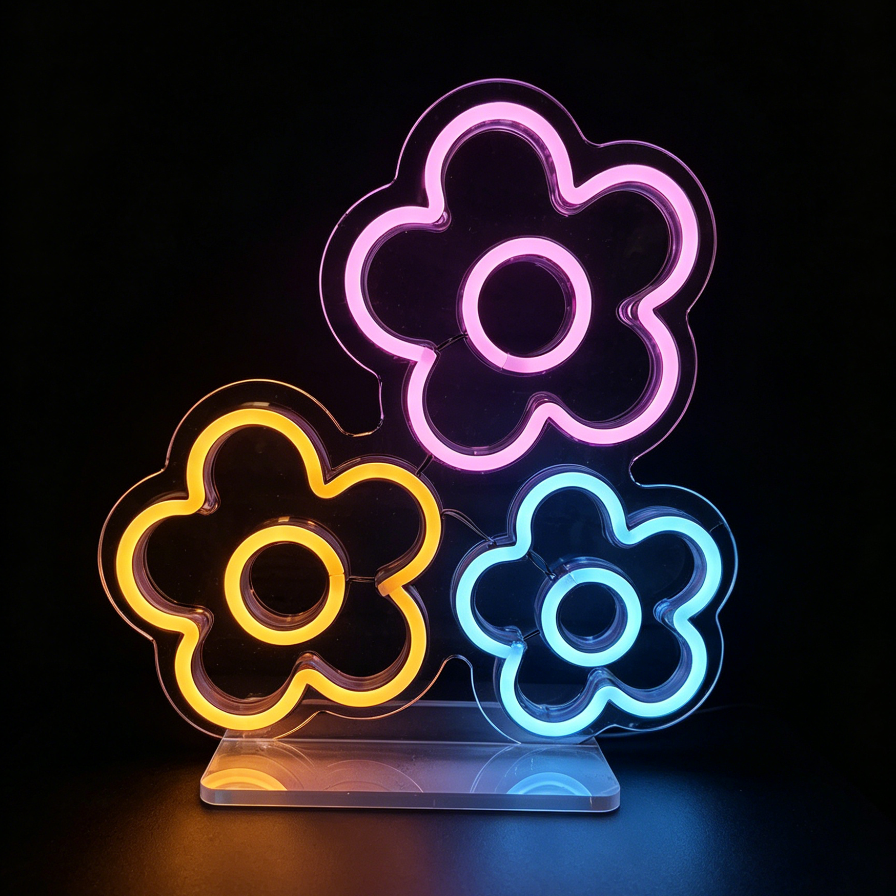 Neon LED Flower na USB-C Inspire