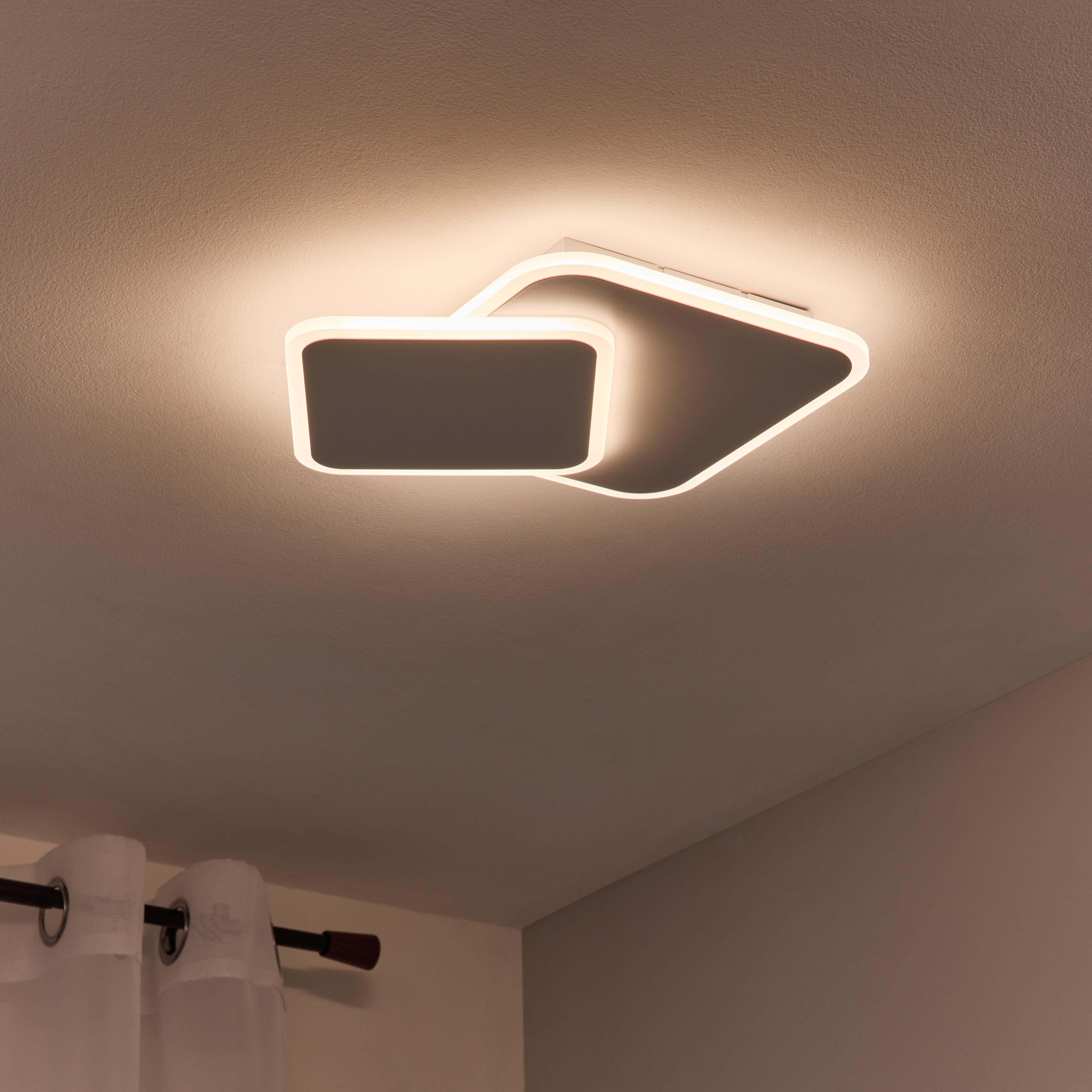 Plafon Araxie LED 2940 lm 16W barwa ciepła, neutralna, zimna biały Inspire
