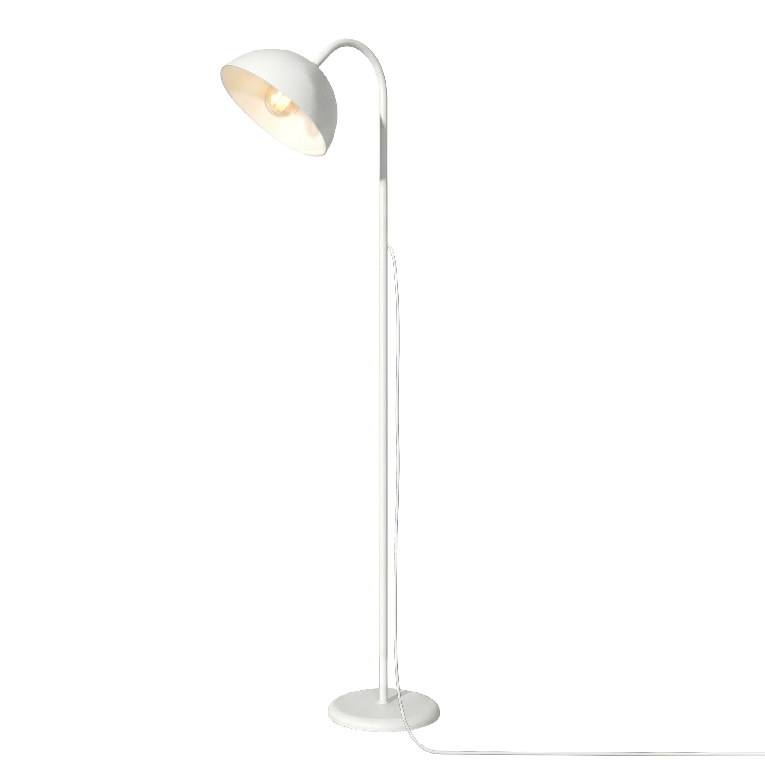 Lampa podłogowa Harrison E27 15W biała Milagro