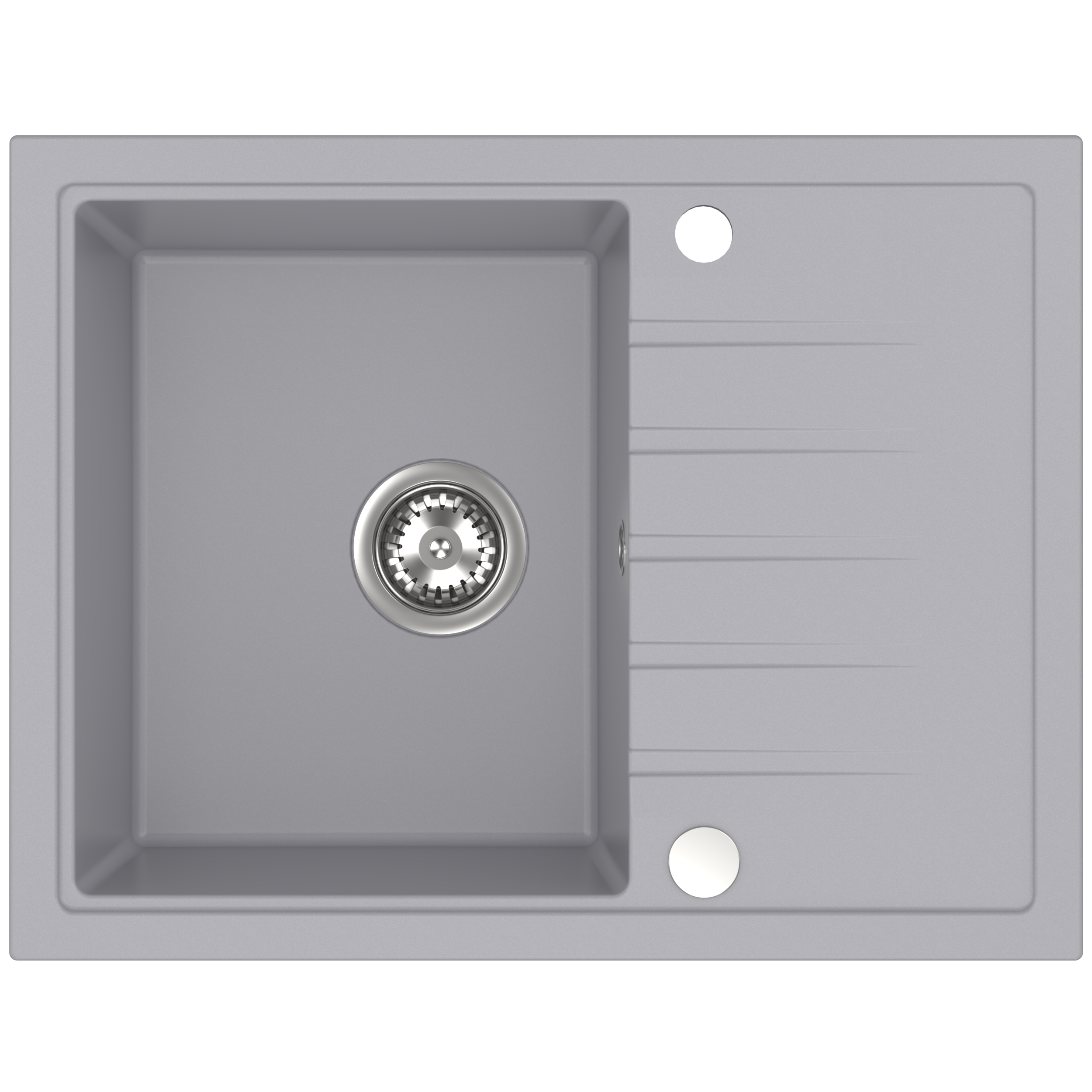 Zlewozmywak granitowy Scavo 65 cm szary Quality