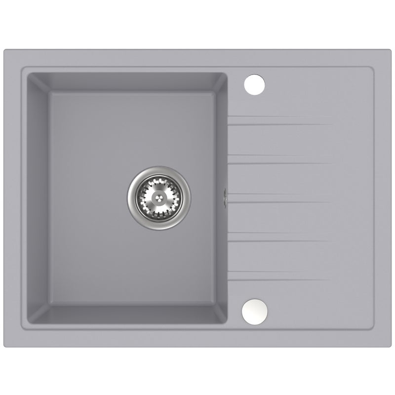 Zlewozmywak granitowy Scavo 65 cm szary Quality