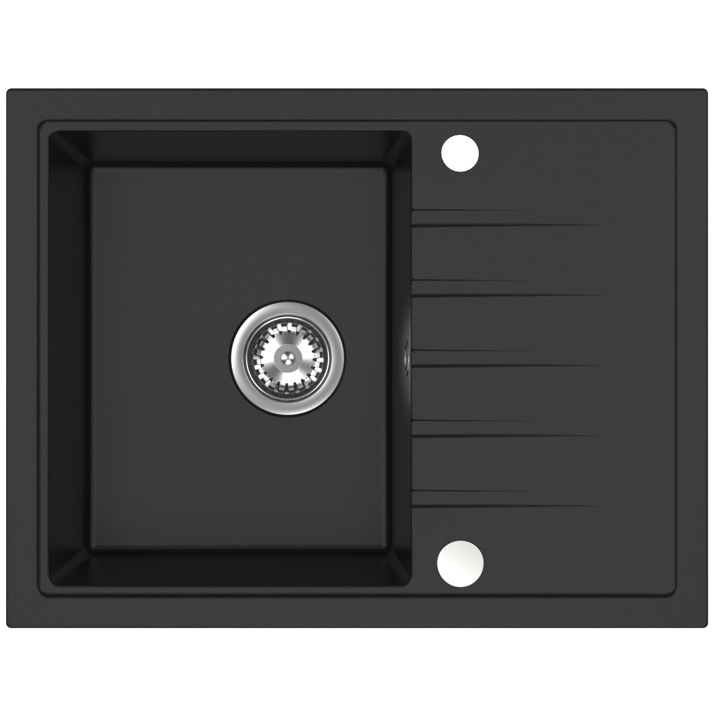 Zlewozmywak granitowy Scavo 65 cm czarny Quality
