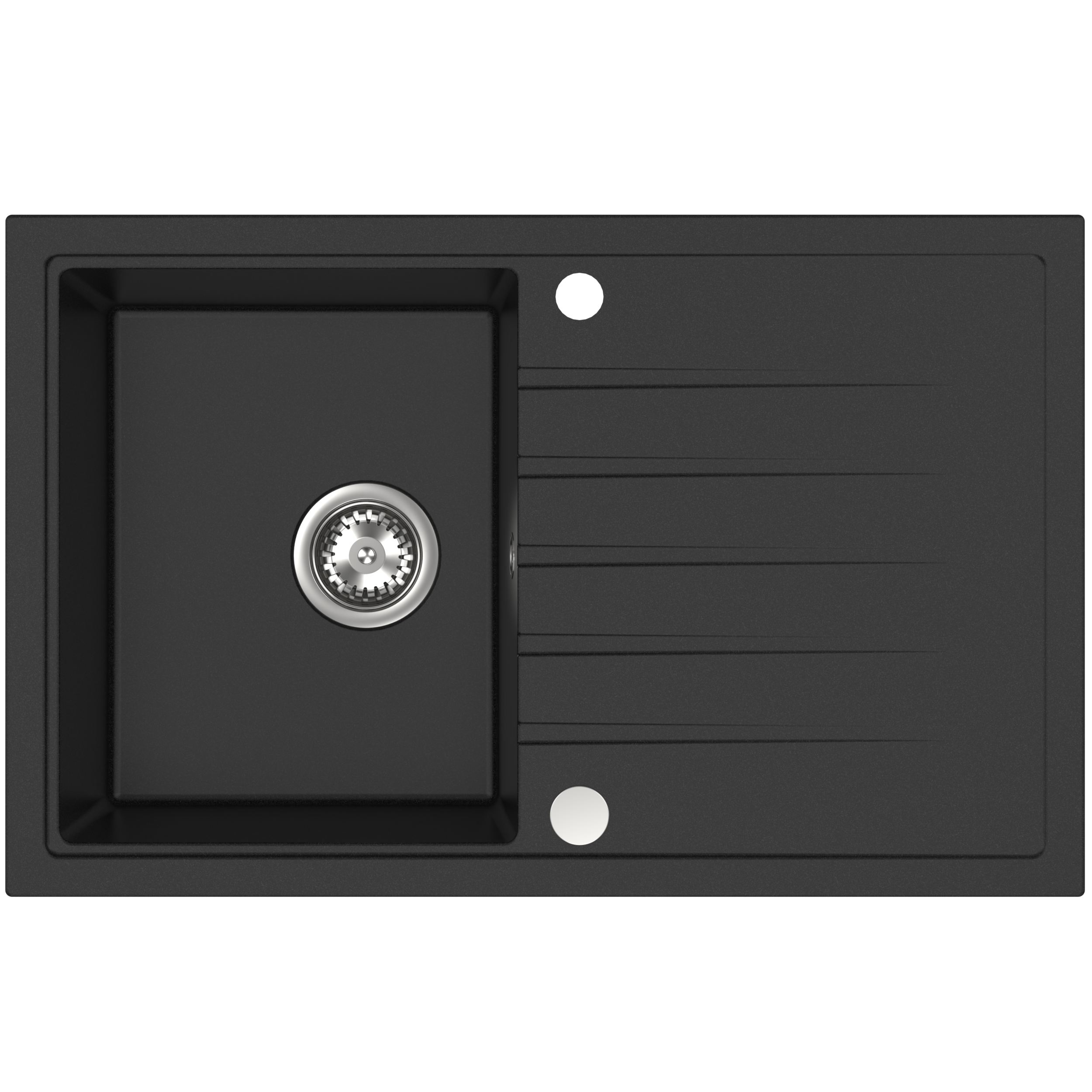 Zlewozmywak granitowy Scavo 79 cm czarny Quality