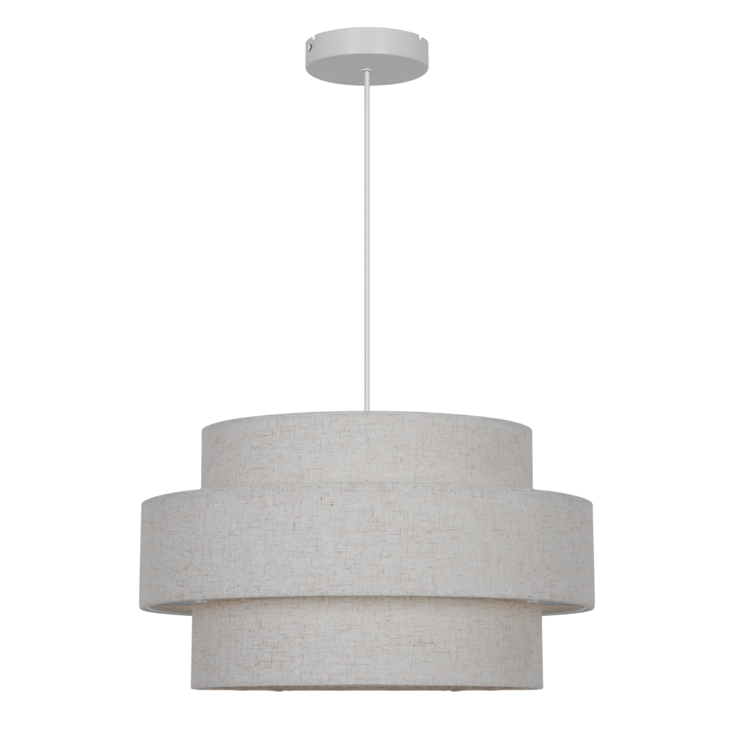Lampa wisząca Bartoz E27 szer. 45 cm biały Inspire