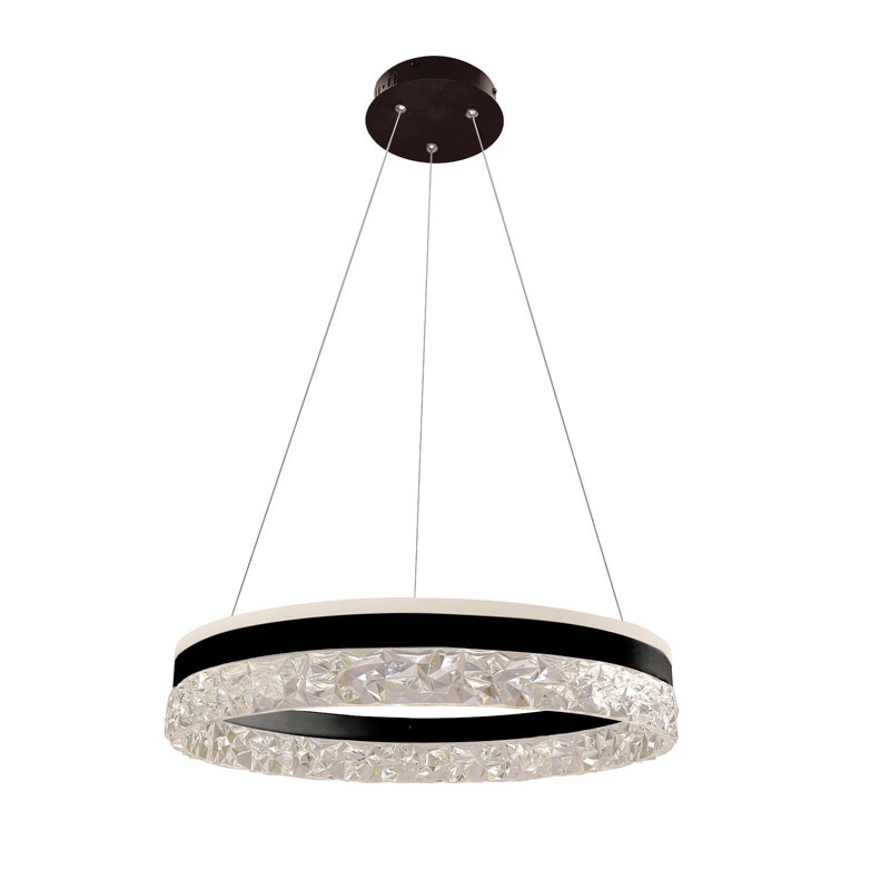 Lampa wisząca Frozi LED 2500 lm 32W barwa ciepła czarna Candellux