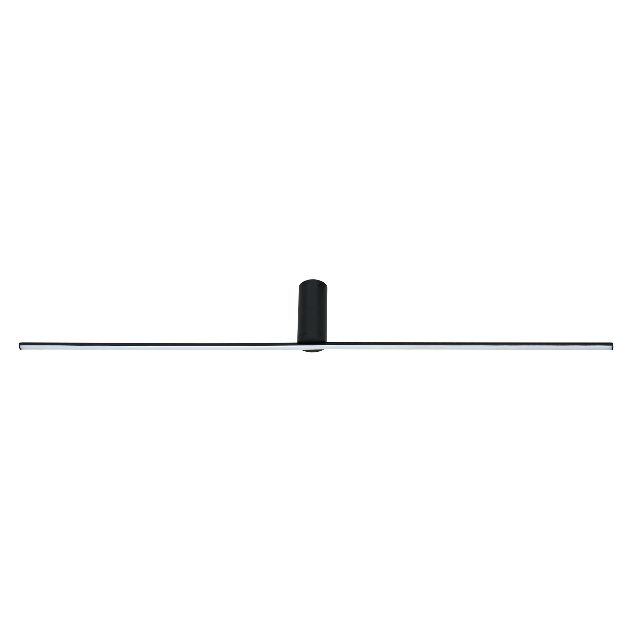Lampa sufitowa Swing LED 1200 lm 19W barwa ciepła i neutralna szer. 120 cm czarna Milagro