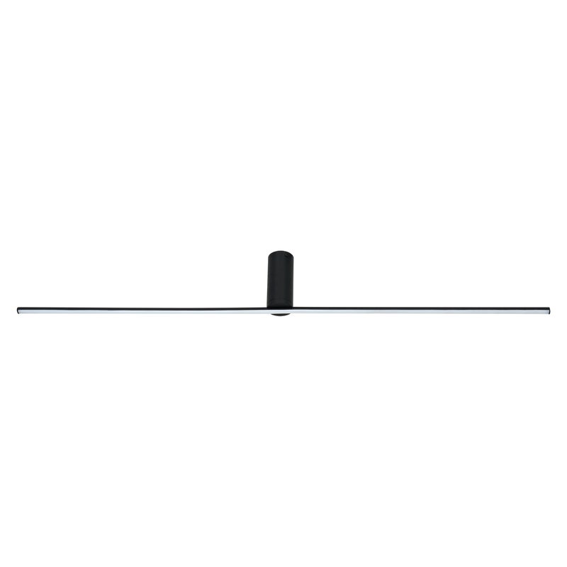 Lampa sufitowa Swing LED 1200 lm 19W barwa ciepła i neutralna szer. 120 cm czarna Milagro
