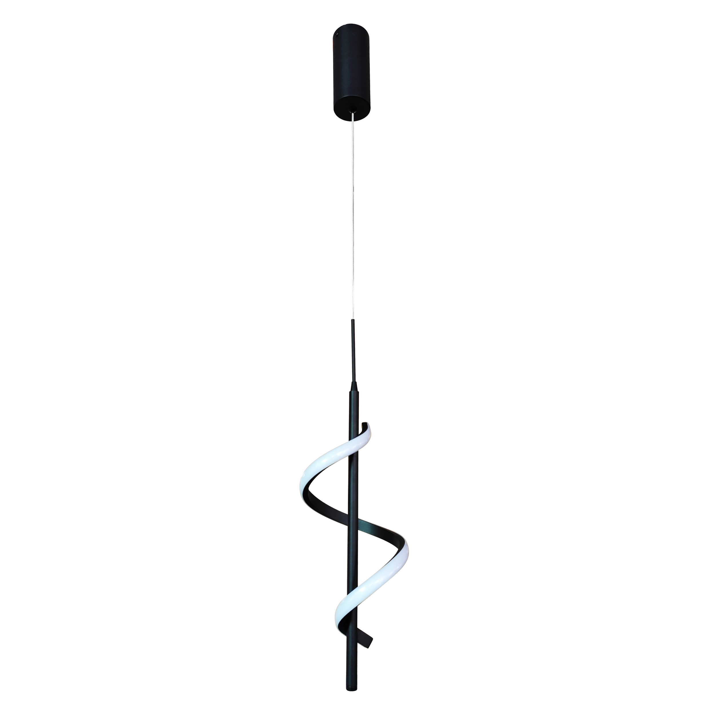 Lampa wisząca Twist LED 640lm 8W barwa ciepła i neutralna wys. 100 cm czarna Milagro