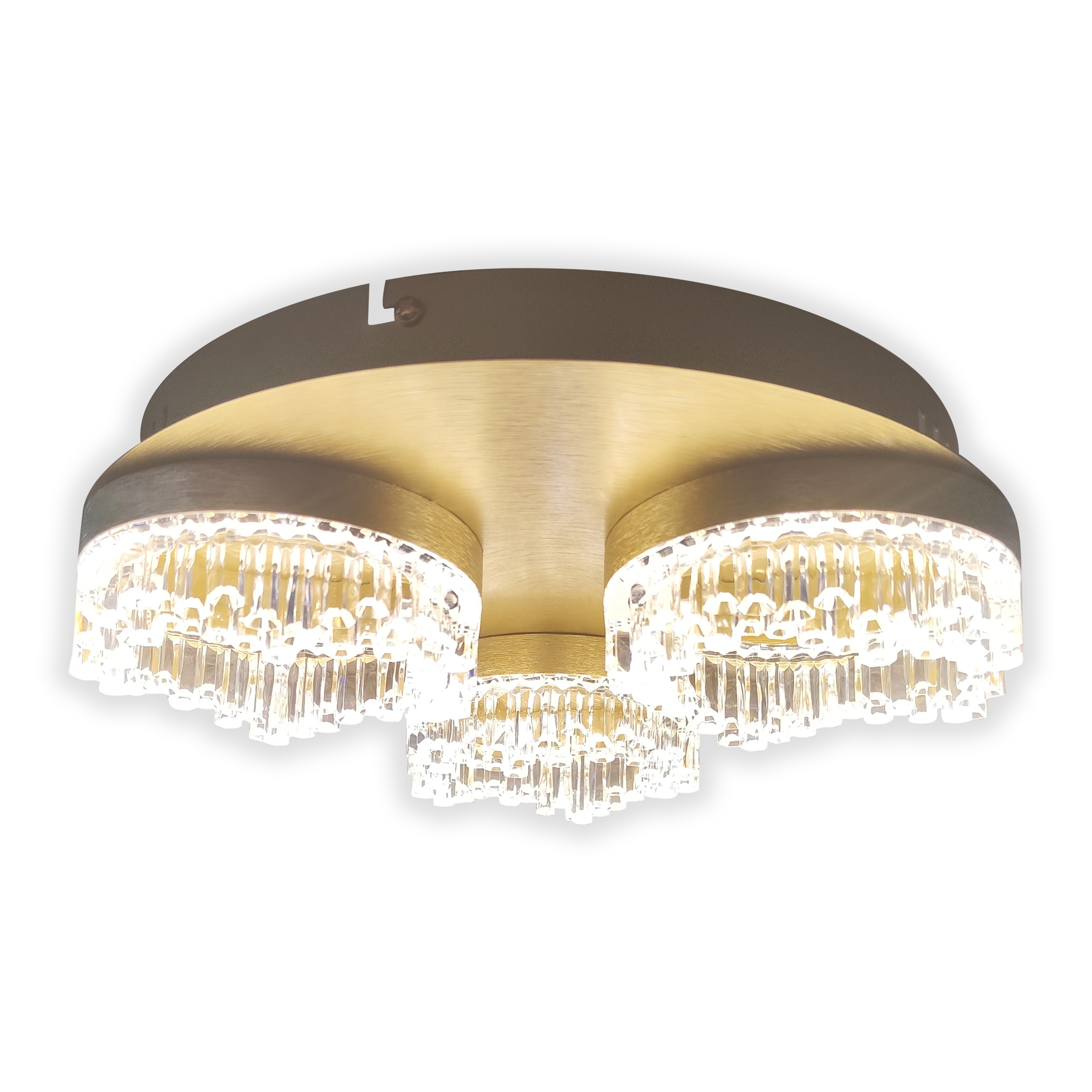 Lampa sufitowa Preciosa 3xLED 1410 lm 18W barwa neutralna złota Milagro