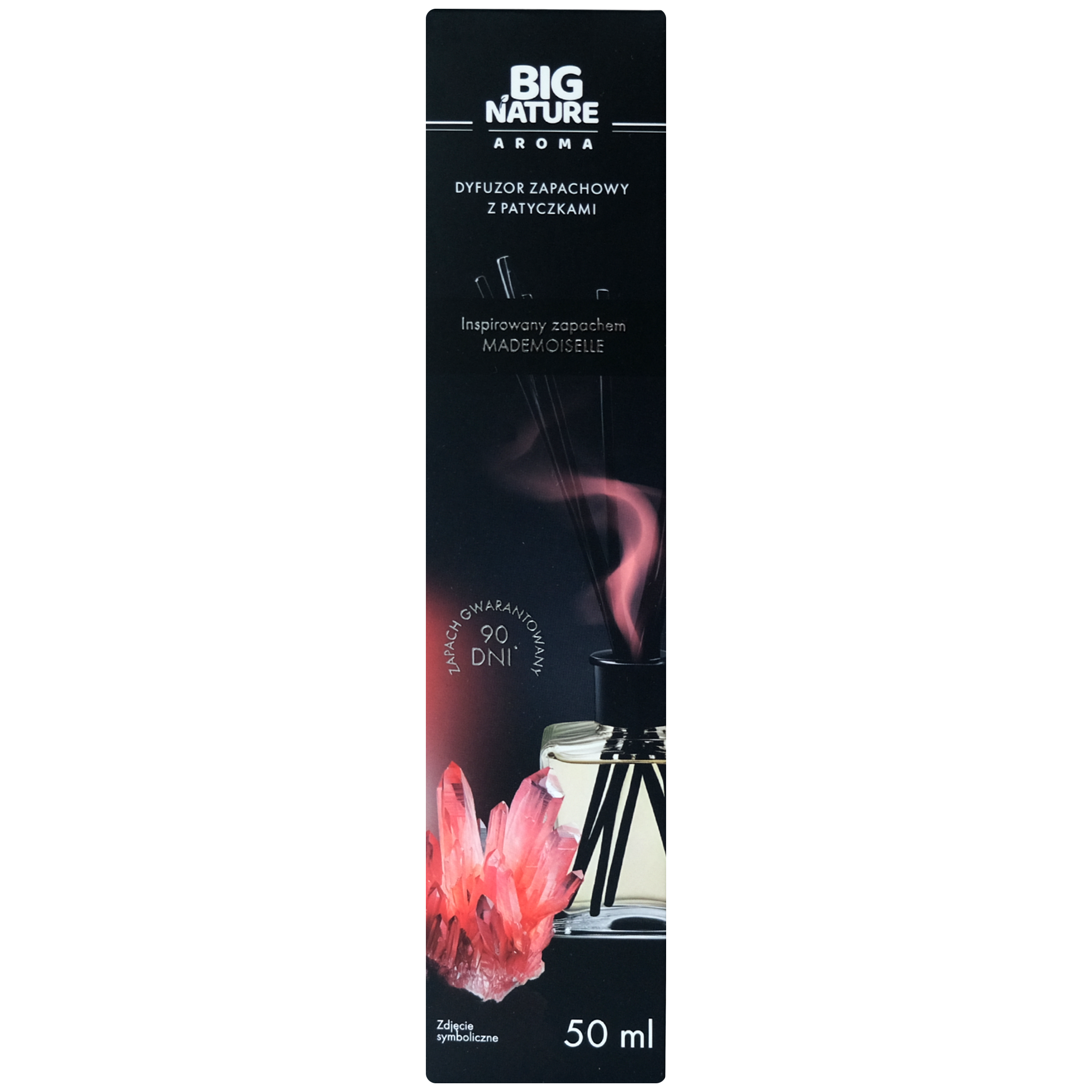 Dyfuzor zapachowy z patyczkami Big Nature Kwiatowy z Paczulą Mademoiselle 50 ml