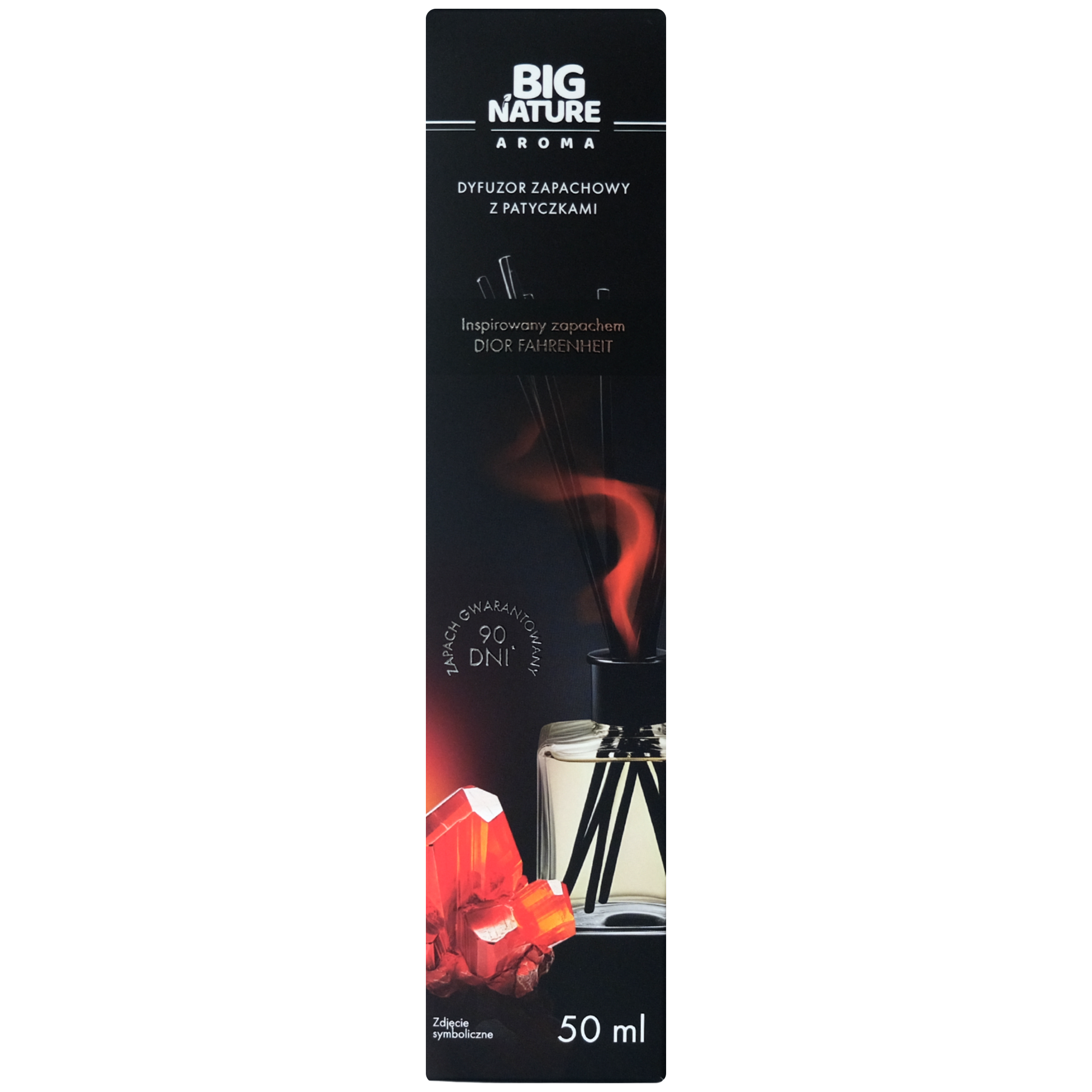 Dyfuzor zapachowy z patyczkami Skórzano-Drzewny 50 ml Big Nature