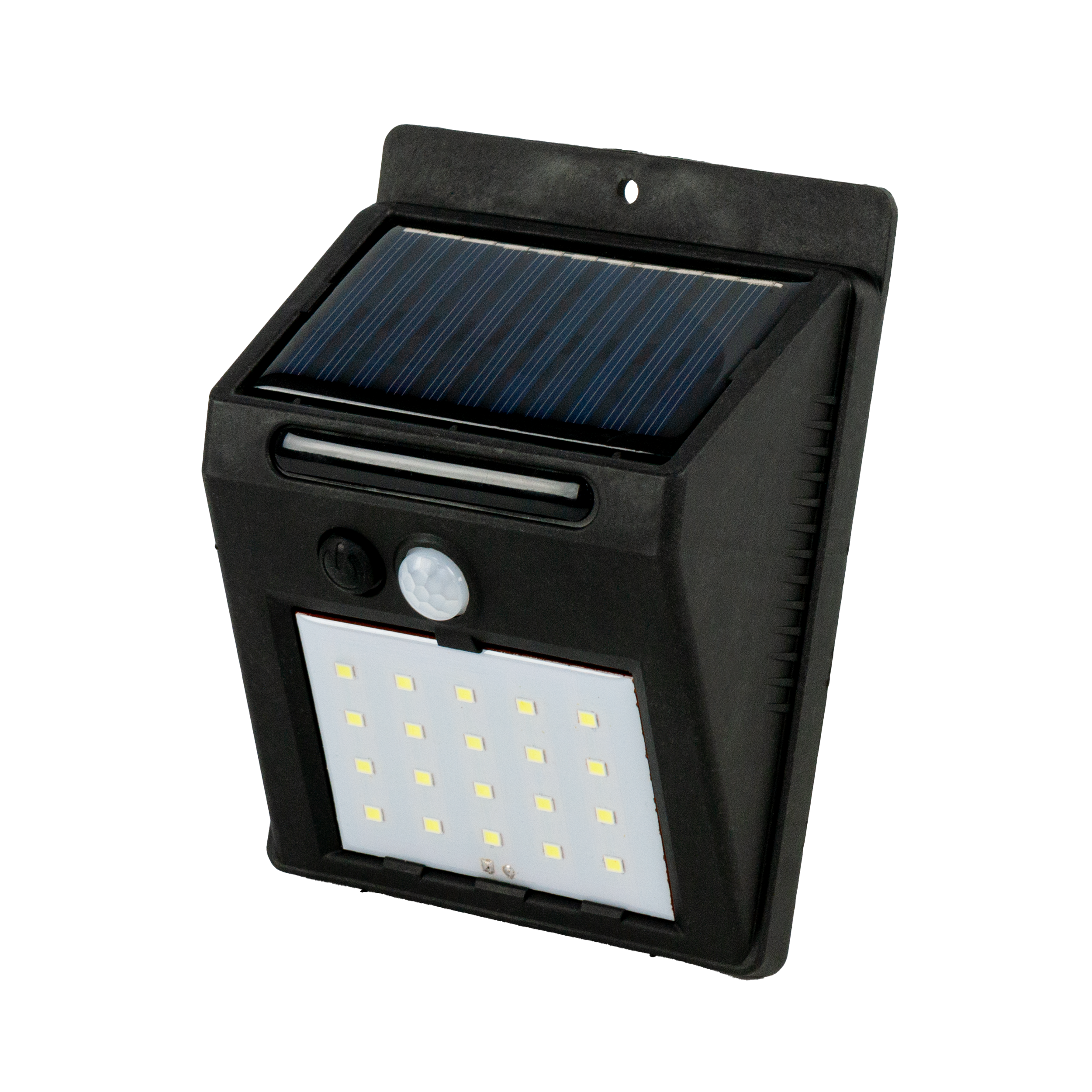 Kinkiet solarny Conan LED 60 lm 0.22W barwa zimna czarny IP44 Volteno