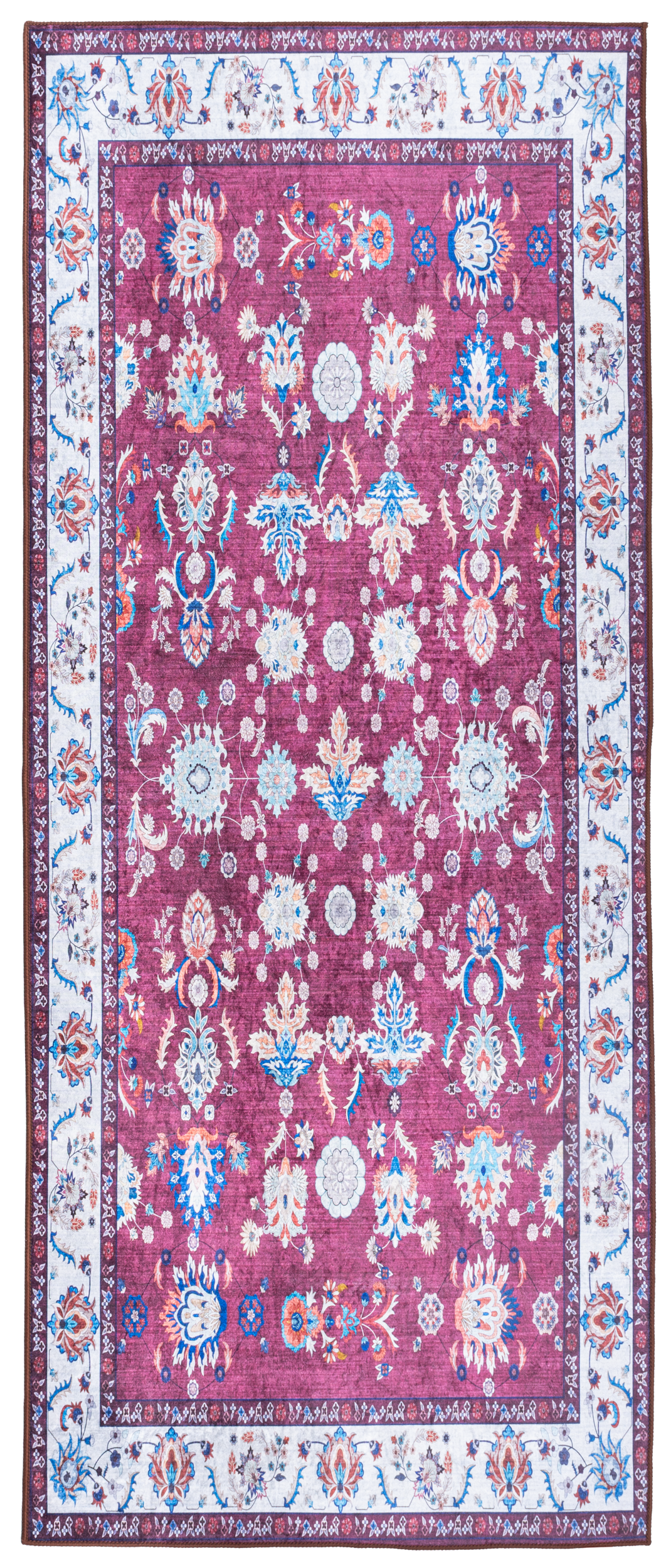 Dywan Print Shine Klasyk bordowy 80 x 200 cm