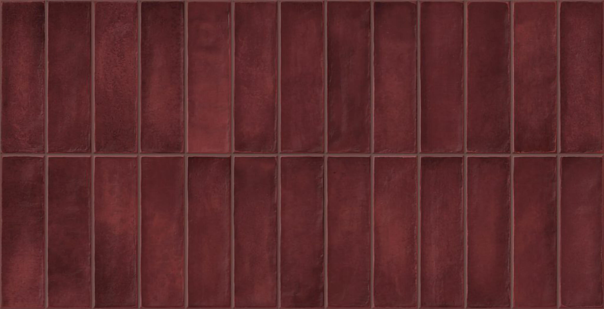 Glazura 32x62.5 cm Deco Artis Plus Burdeos czerwona cegła 1 m2 5 sztuk