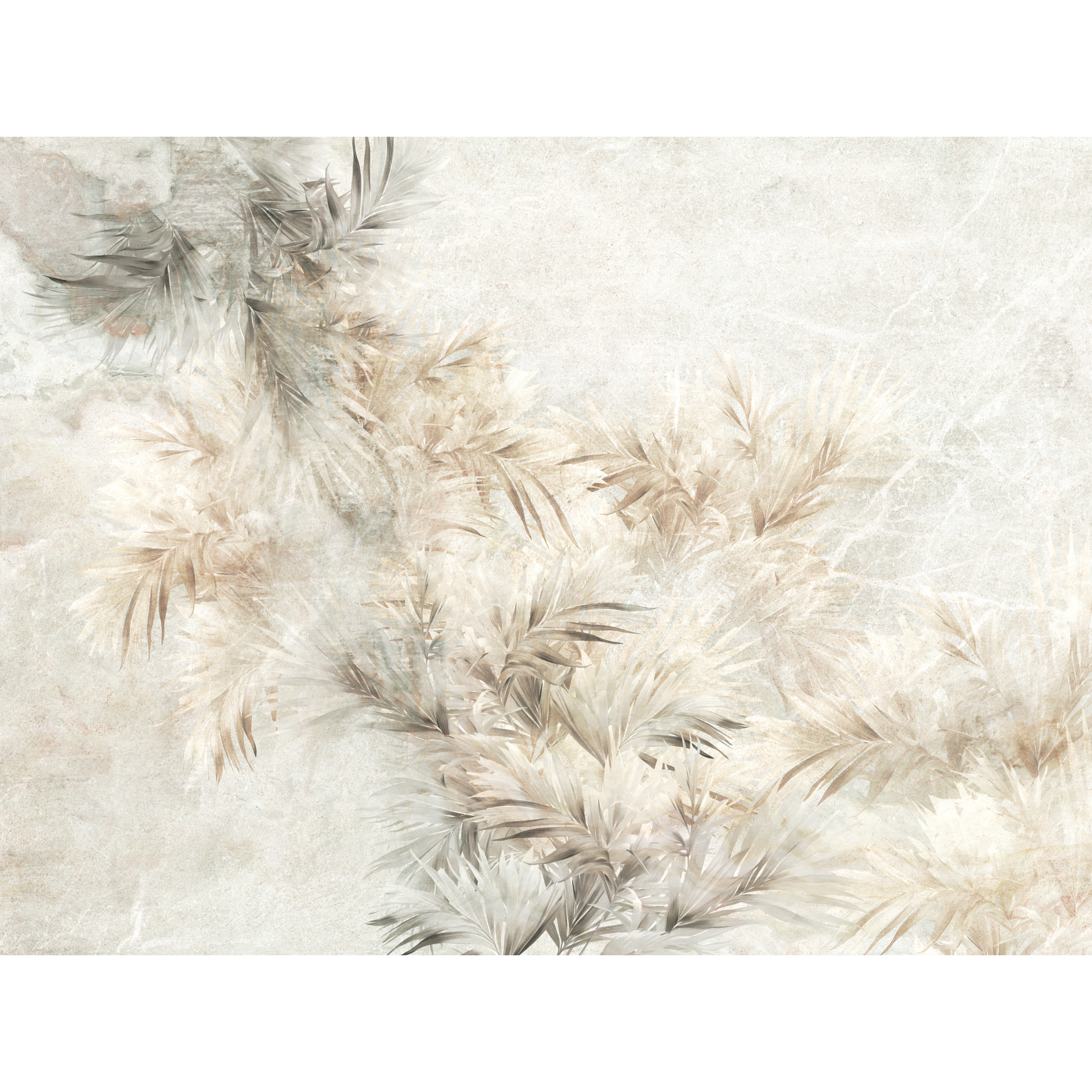 Mural Petal wzór roślinny 400 x 280 cm delikatna struktura