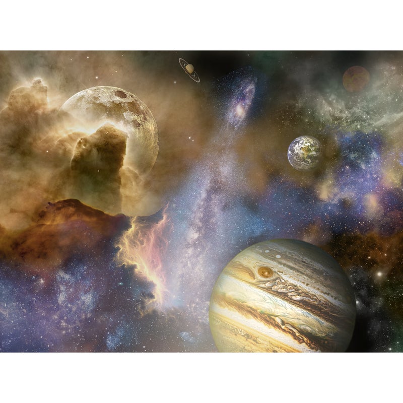 Mural Galactic Planety 400 x 280 cm struktura Art