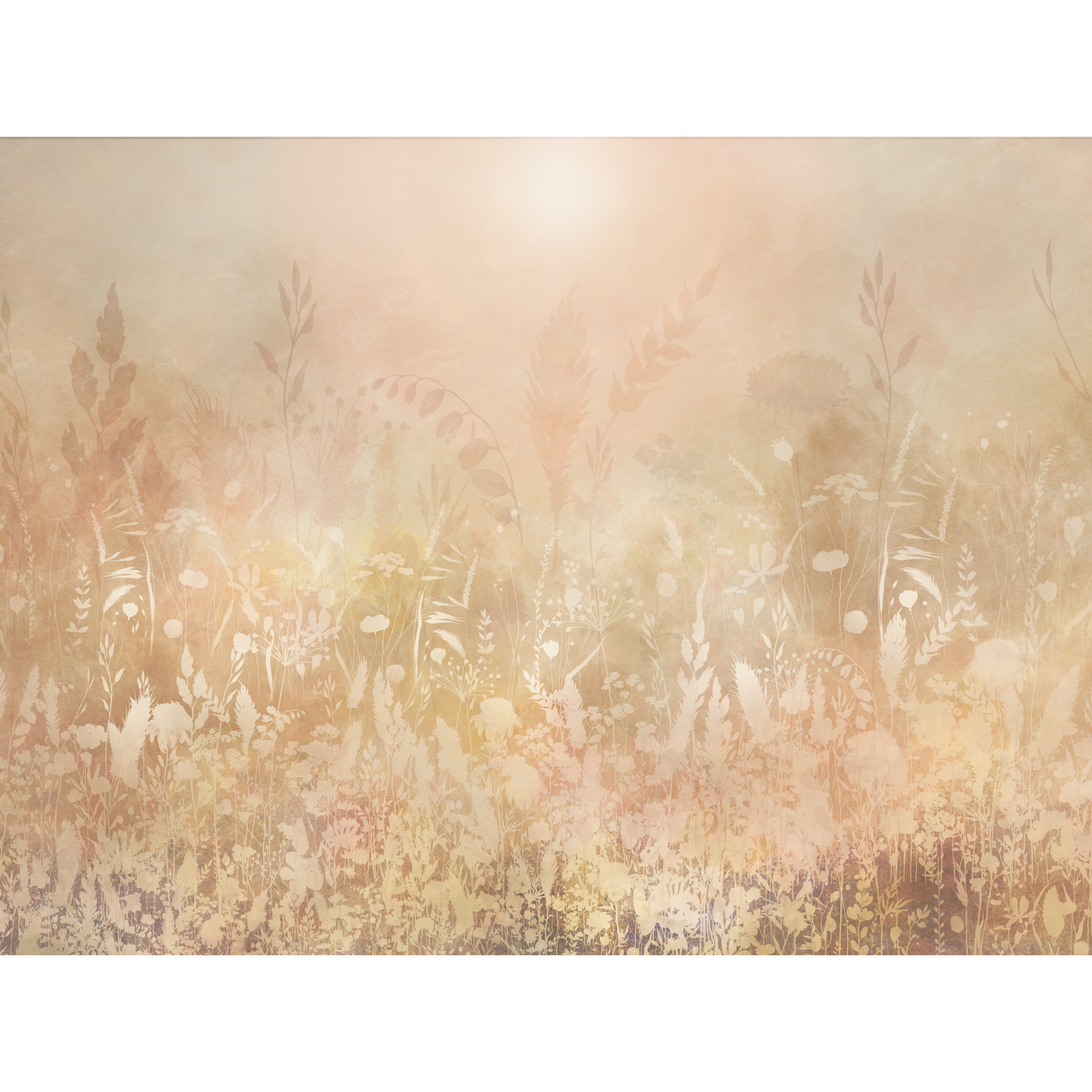 Mural Ginger Trawy Boho 400 x 280 cm delikatna struktura