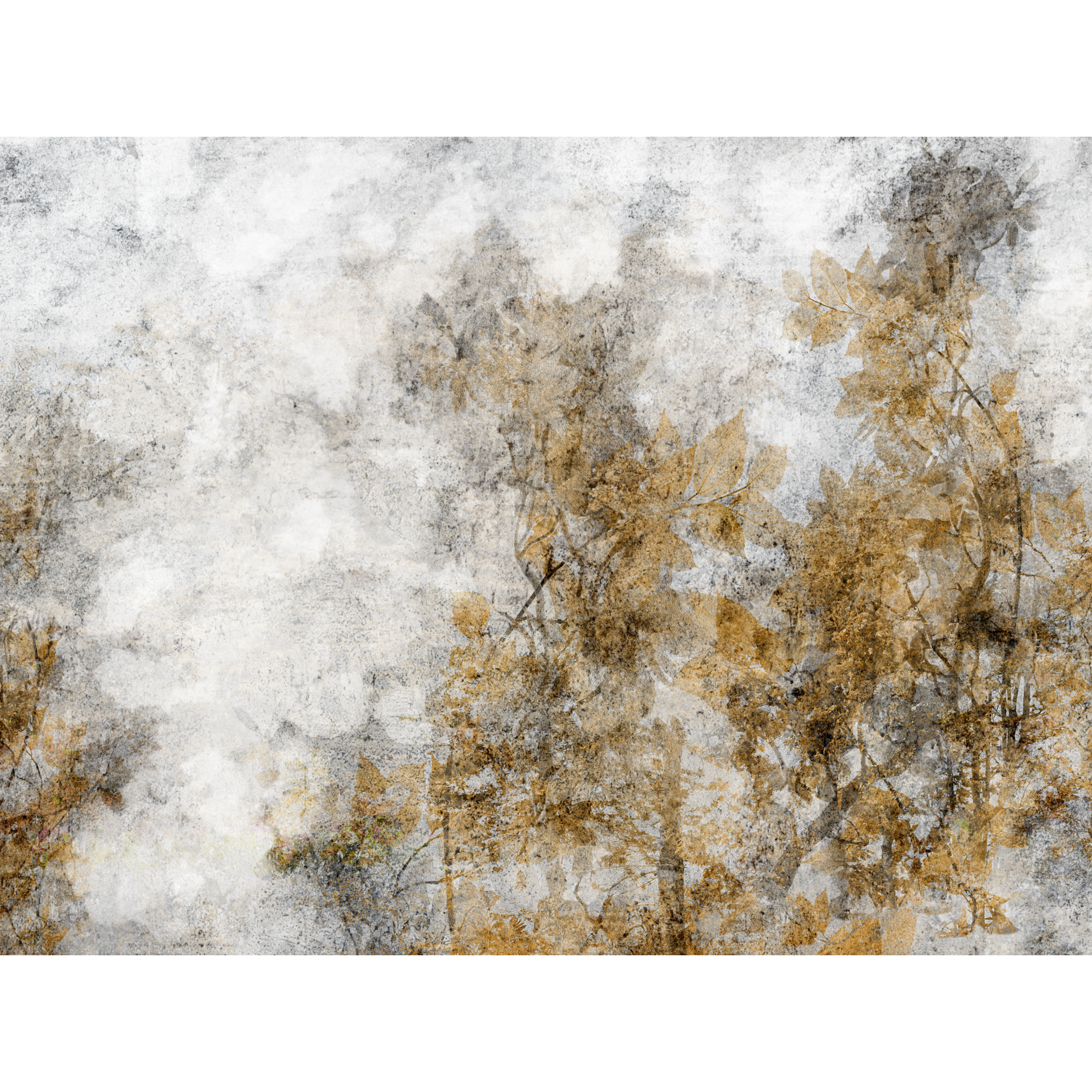 Mural Twigs jesienne liście 400 x 280 cm struktura Art
