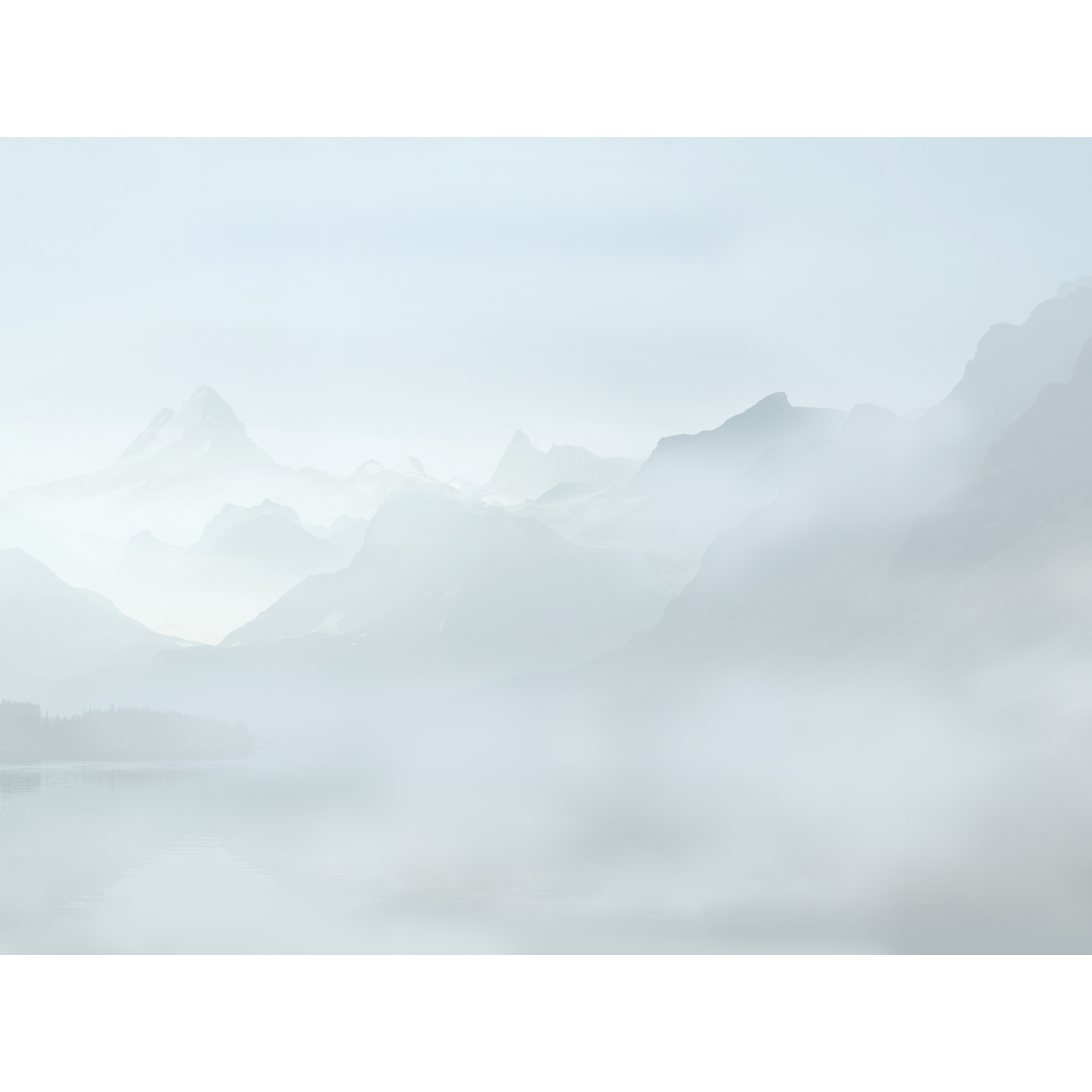 Mural Mountains góry we mgle 400 x 280 cm struktura Art