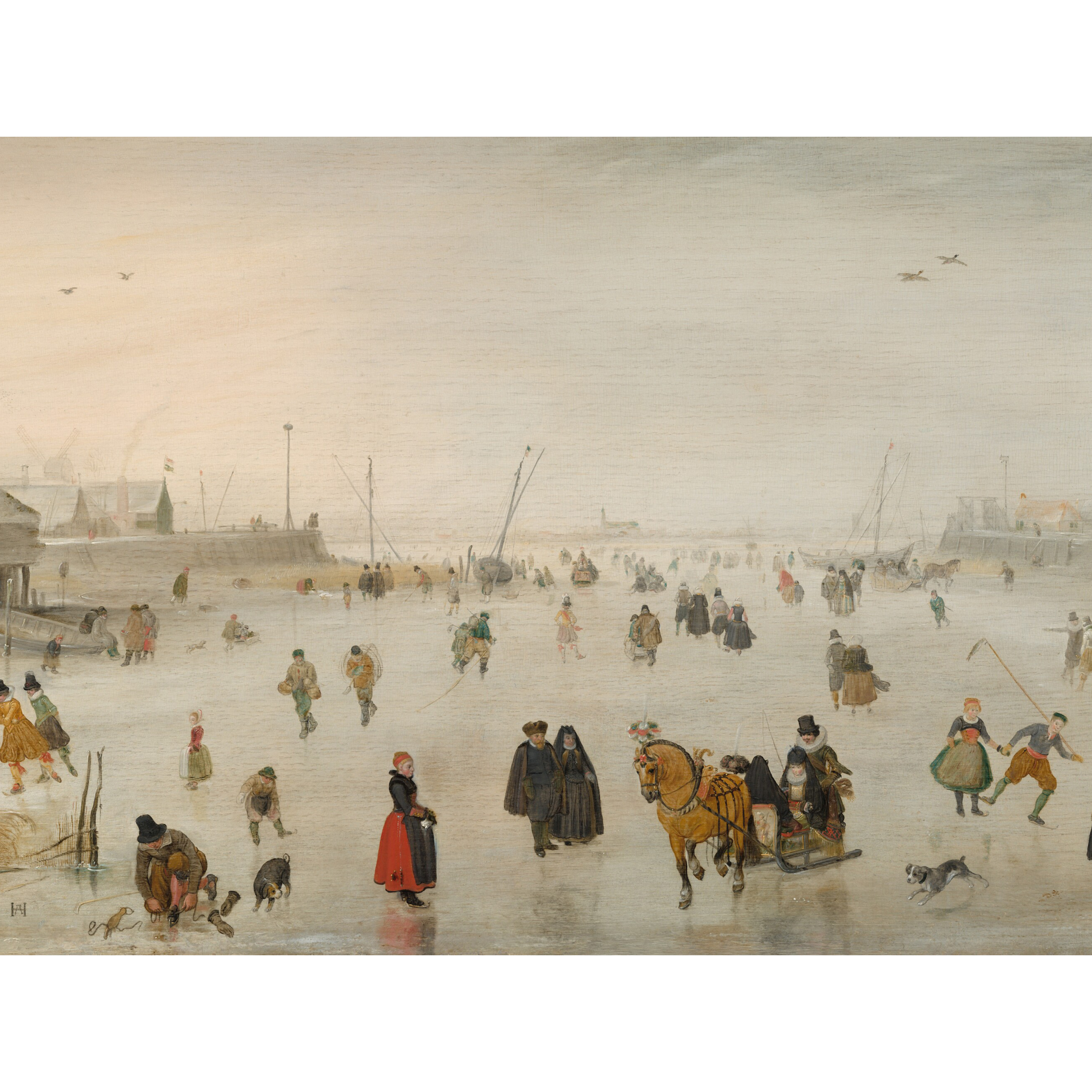 Mural Winter zimowe lodowisko 400 x 280 cm struktura Art