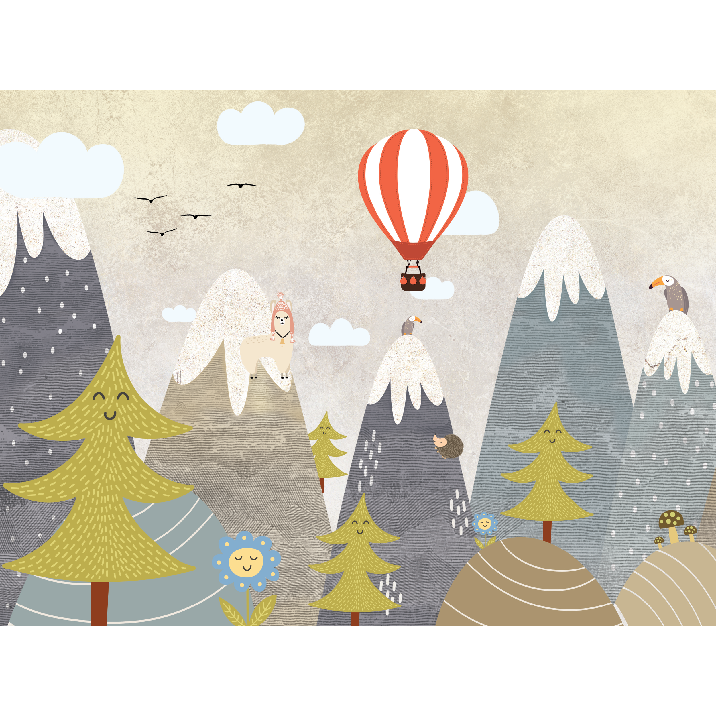 Mural dzicięcy Baloon lot balonem 400 x 280 cm struktura Art
