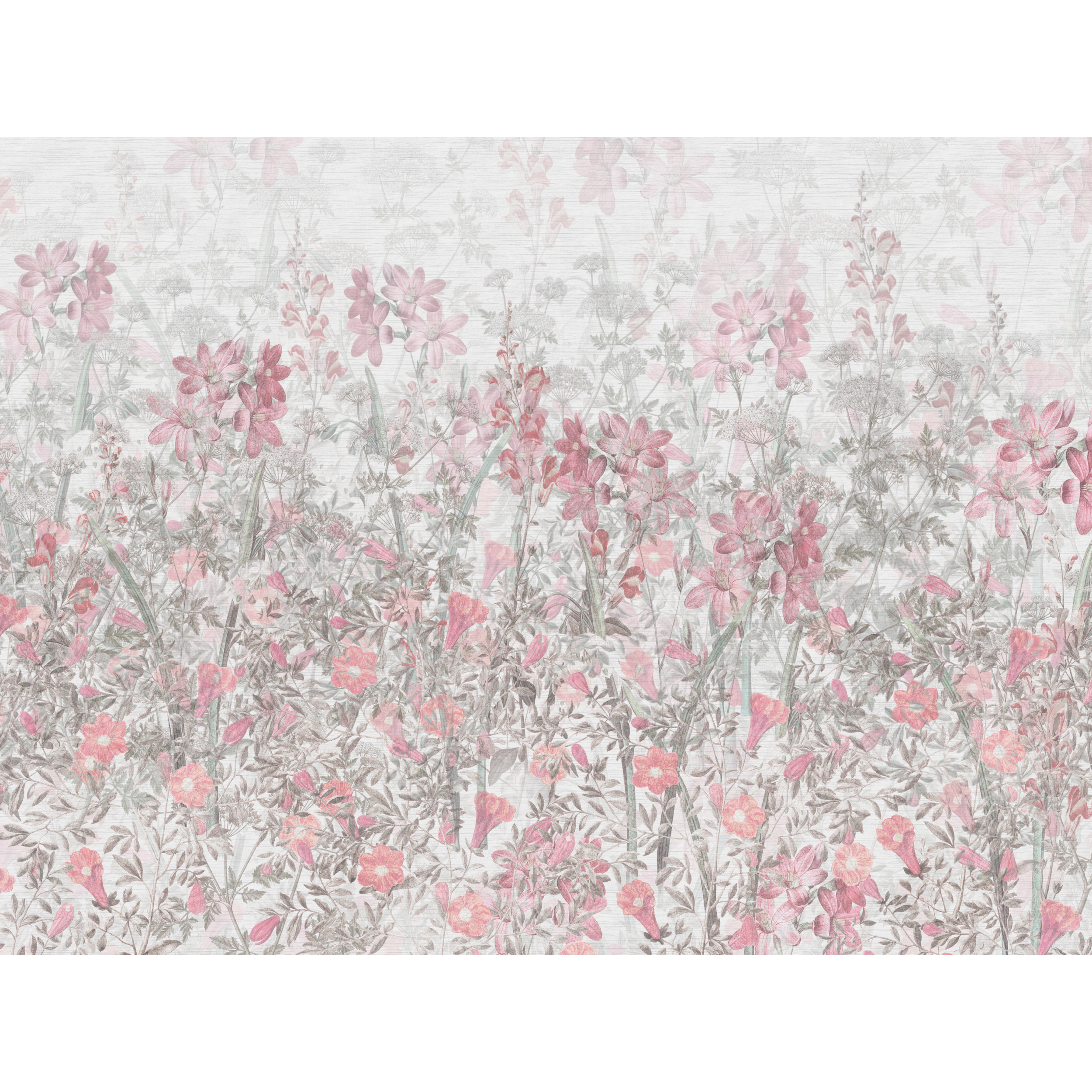 Mural Pink Herbs zioła różowe 400 x 280 cm struktura Art