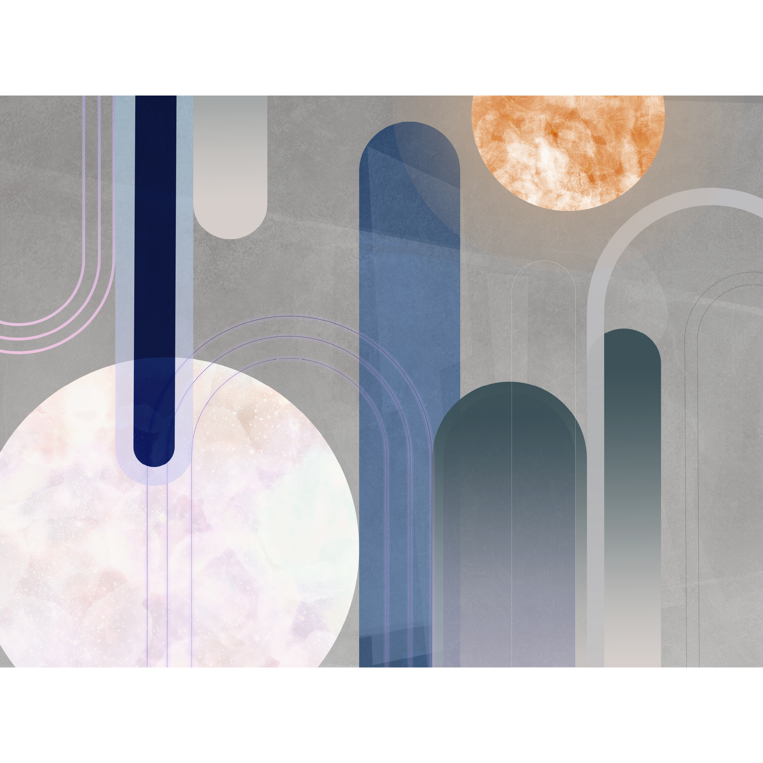 Mural Tiles abstrakcyjny modern 400 x 280 cm struktura Art