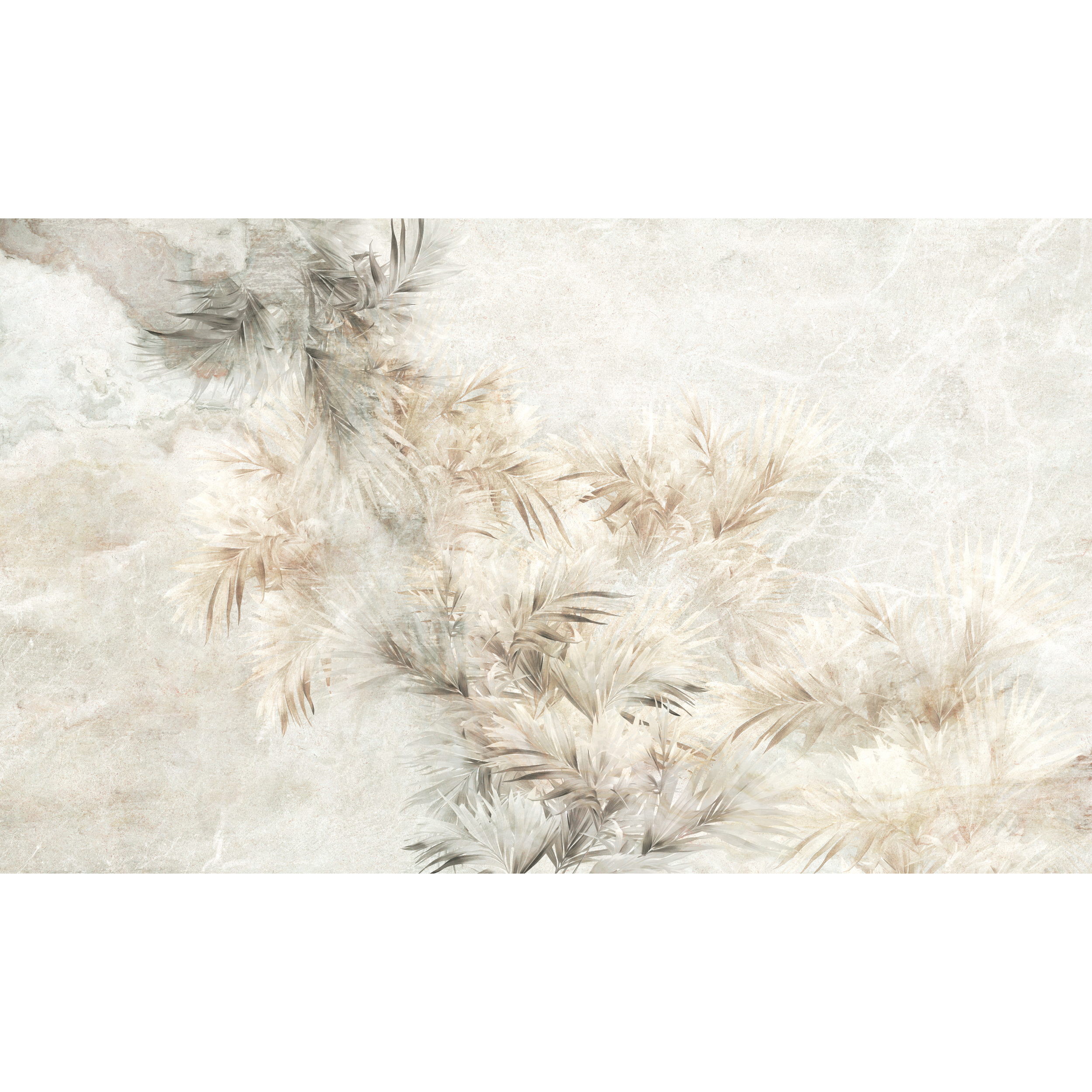 Mural Petal wzór roślinny 500 x 280 cm delikatna struktura