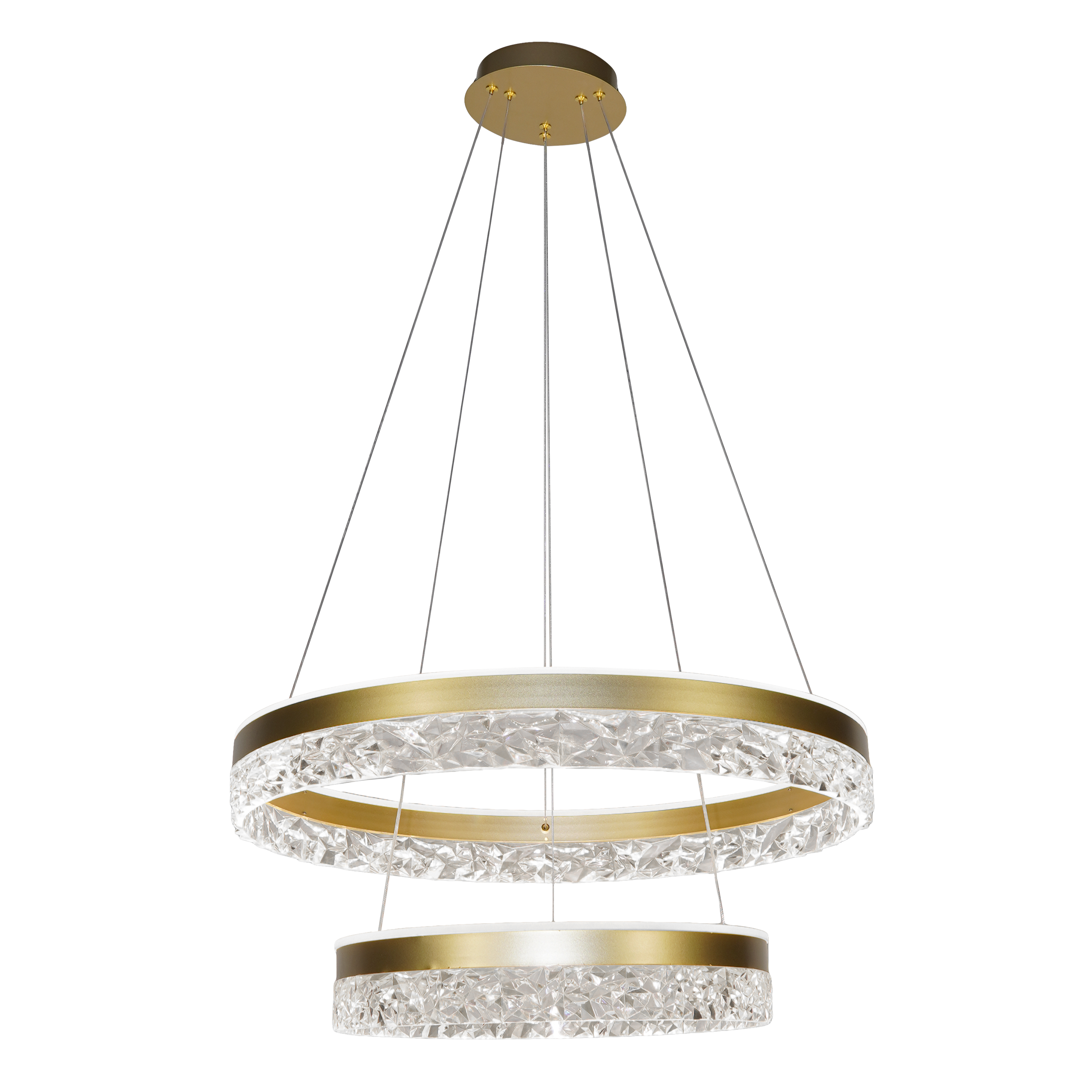Lampa wisząca Frozi LEDx2 2900 lm 38W barwa ciepła złota Candellux