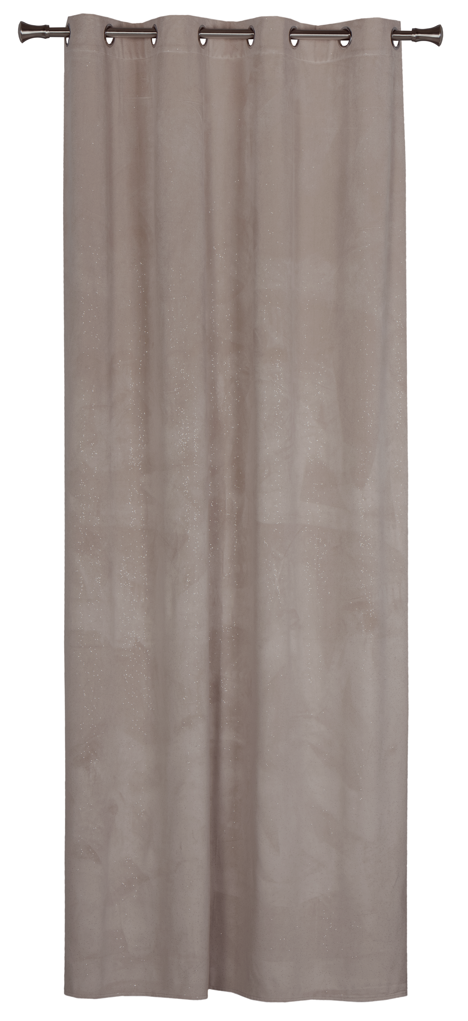 Zasłona welurowa Brill taupe 140 x 250 cm na przelotkach