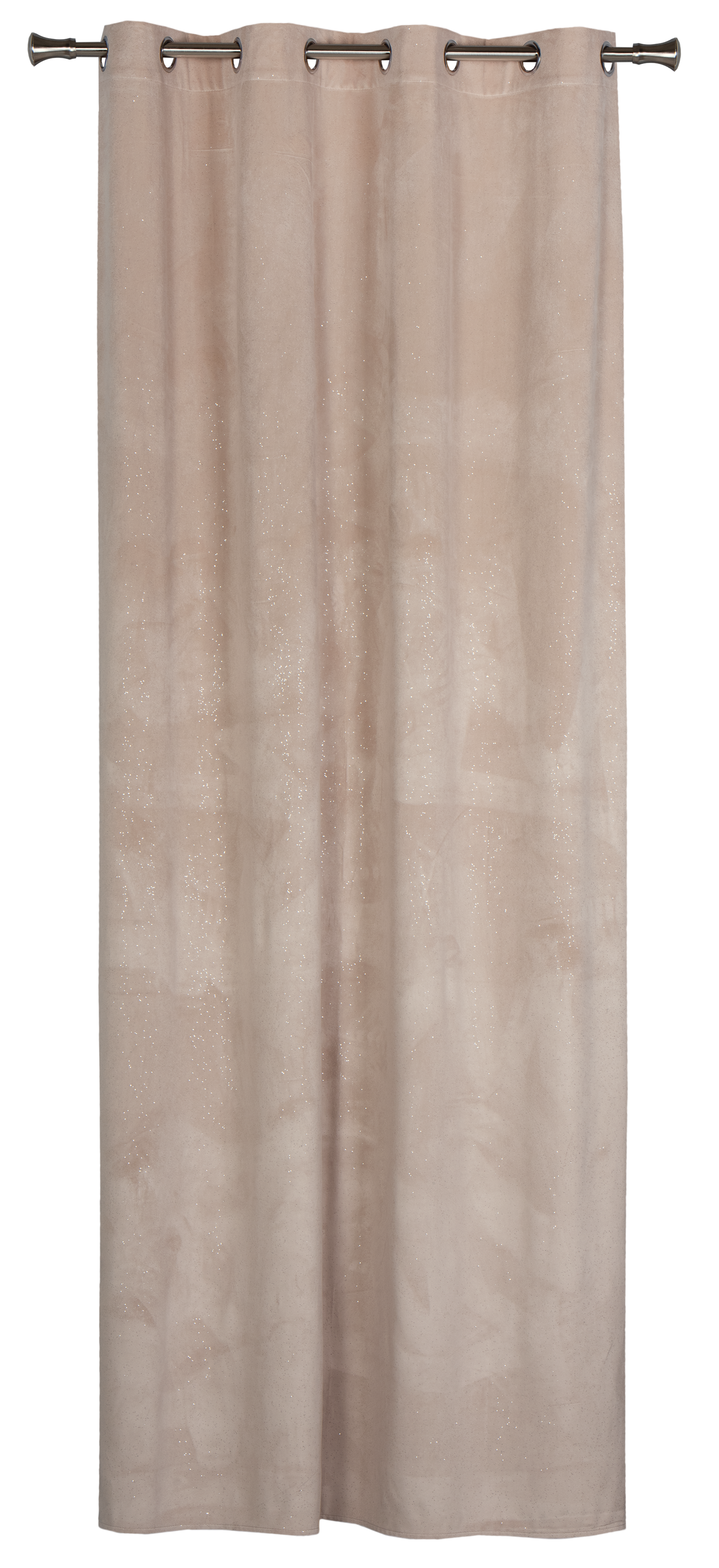 Zasłona welurowa Brill beżowa 140 x 250 cm na przelotkach