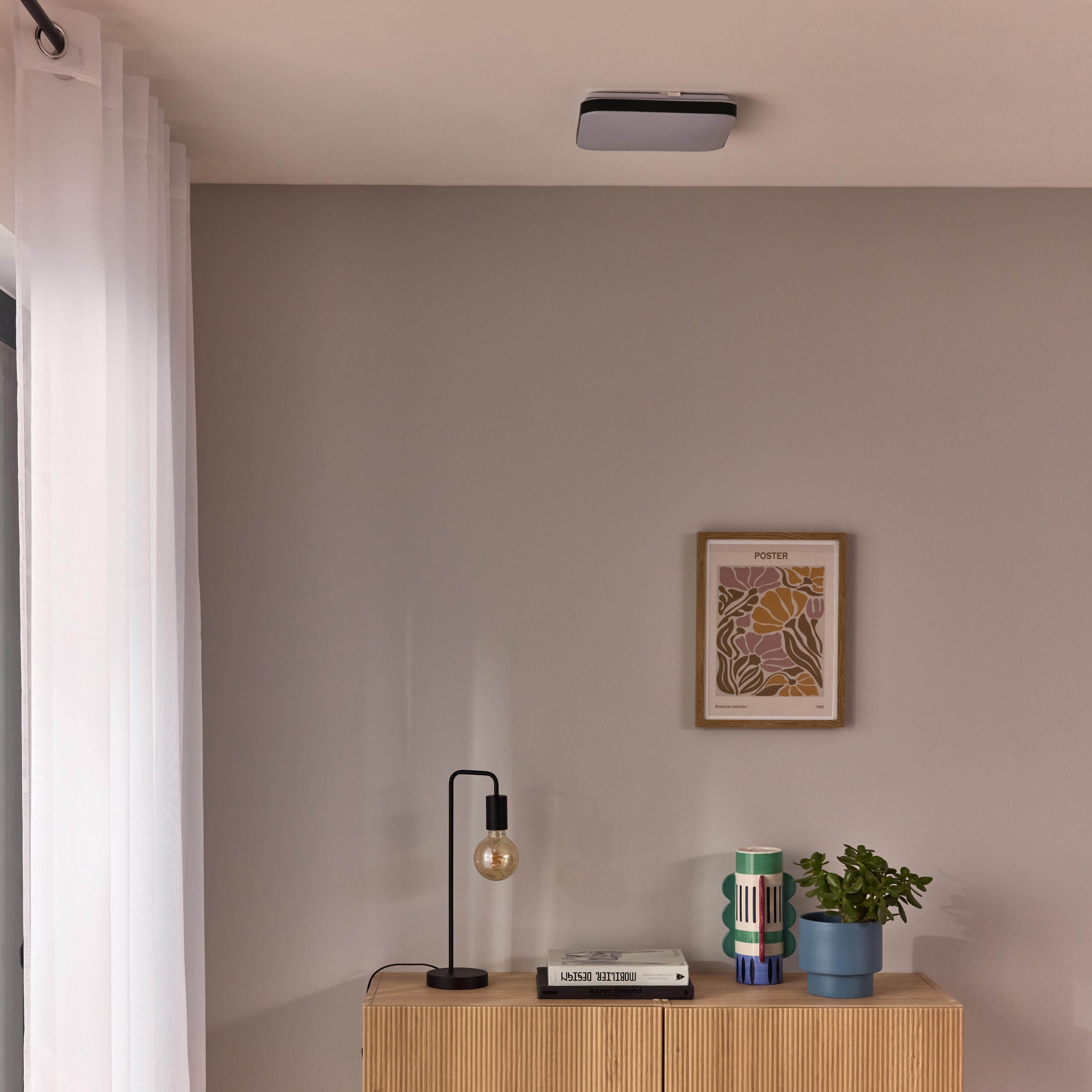 Plafon LED Hanna 1800 lm 16W barwa neutralna 28 cm czarny Inspire