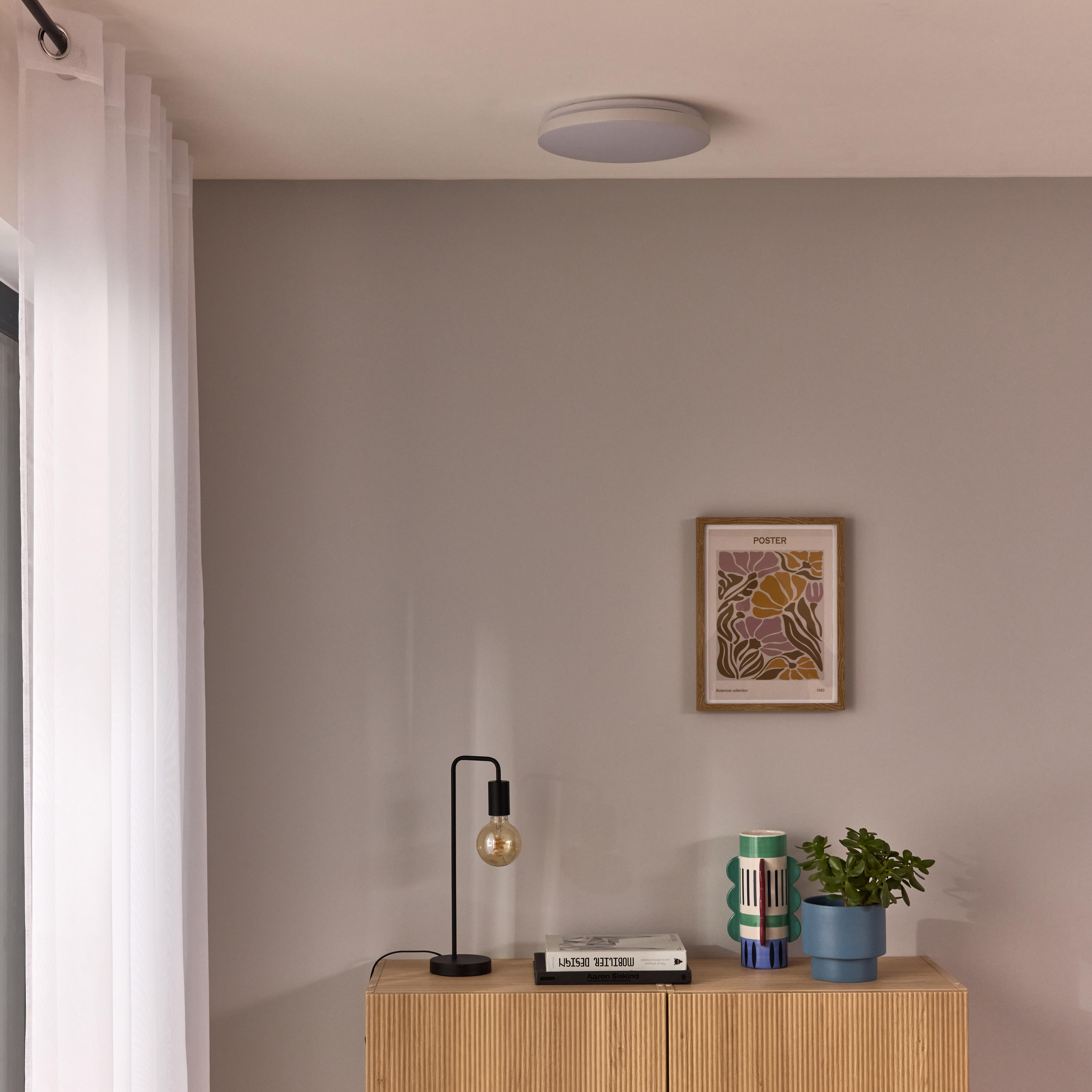 Plafon LED Hanna 1800 lm 16W barwa neutralna 33.5 cm biały Inspire