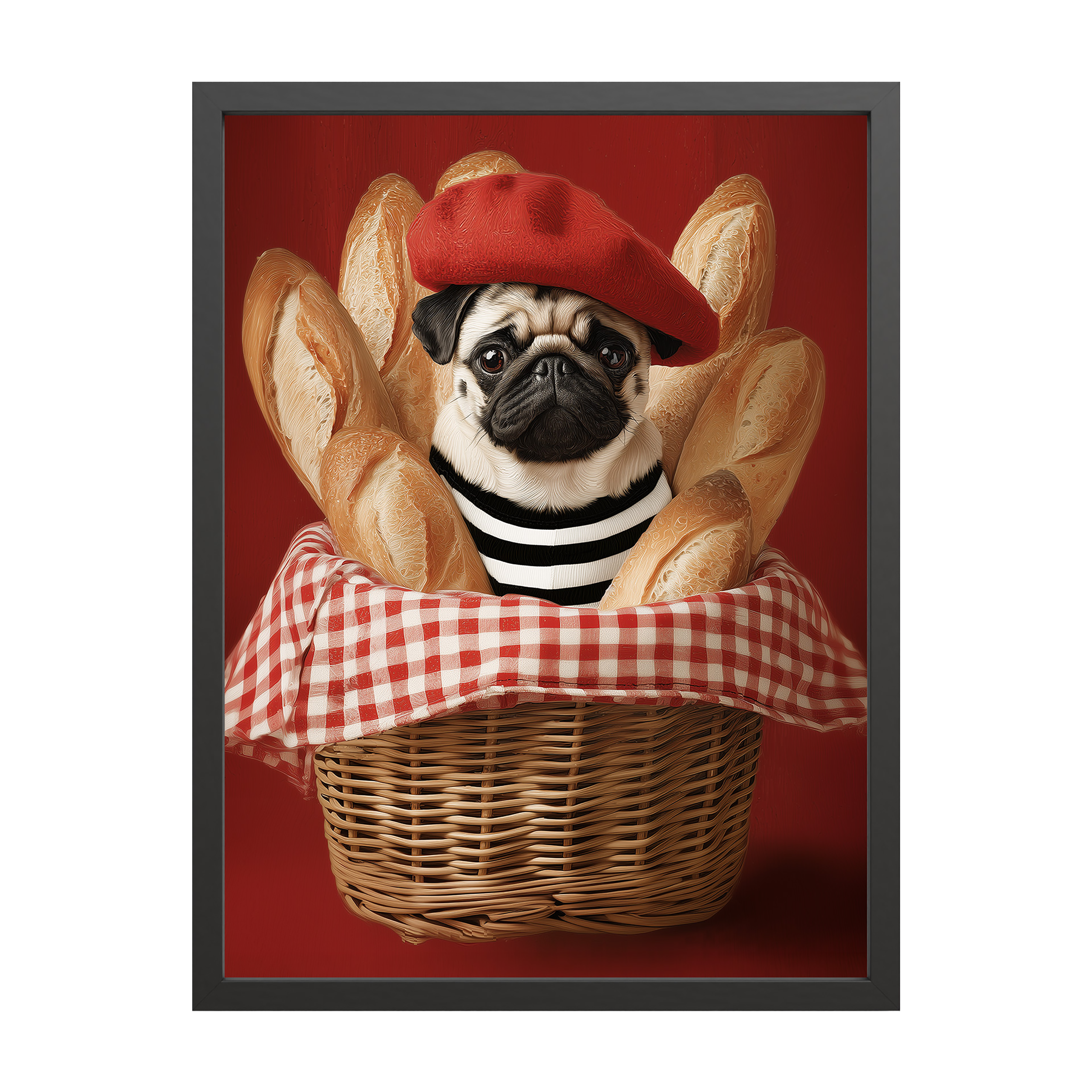 Obraz Modernpik Dogue Pies Mops Monsieur FR629 30 x 40 cm